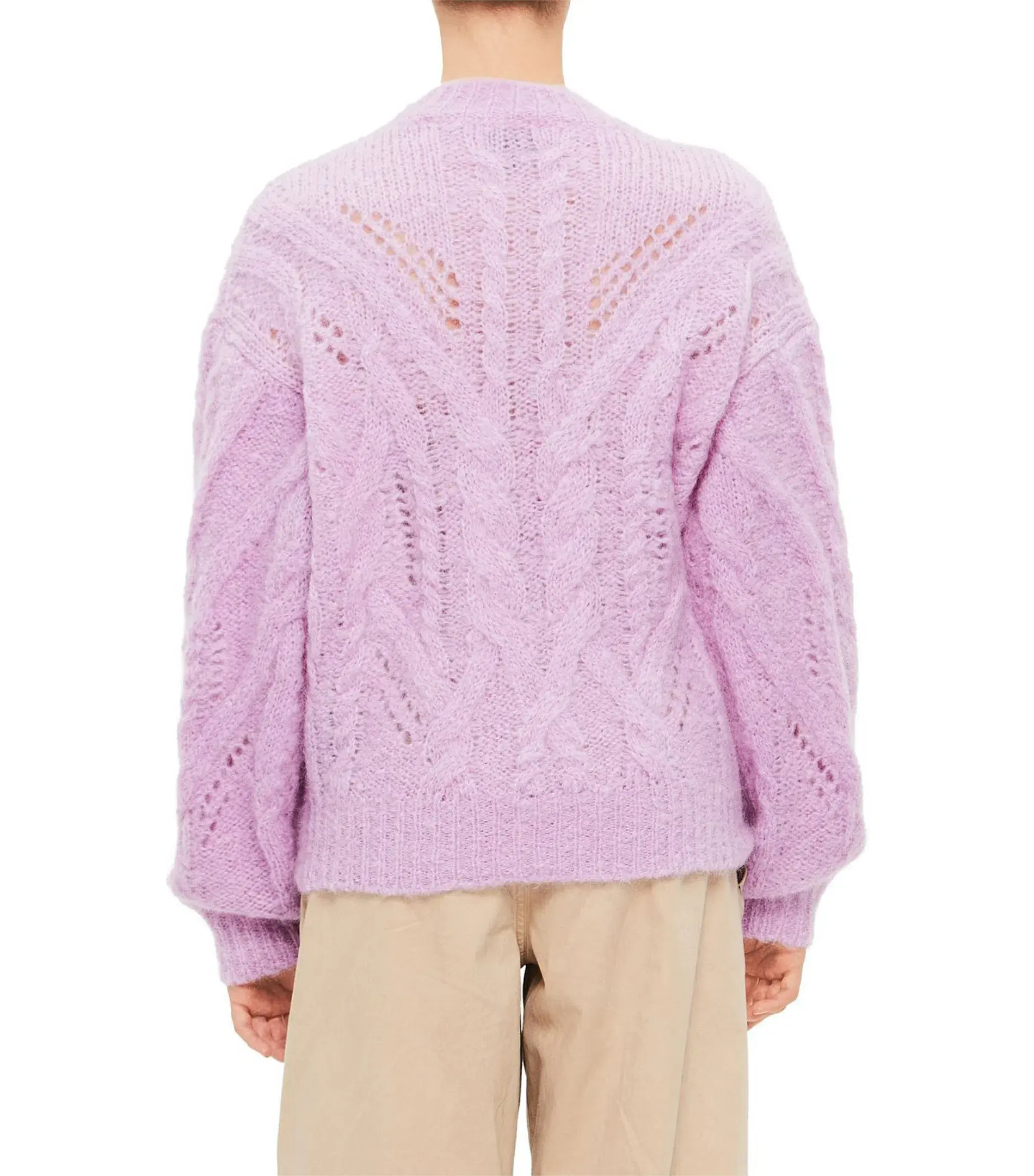 Isabel Marant Eline Chunky Knit Sweater Lilac Size 10/38 - Image 5