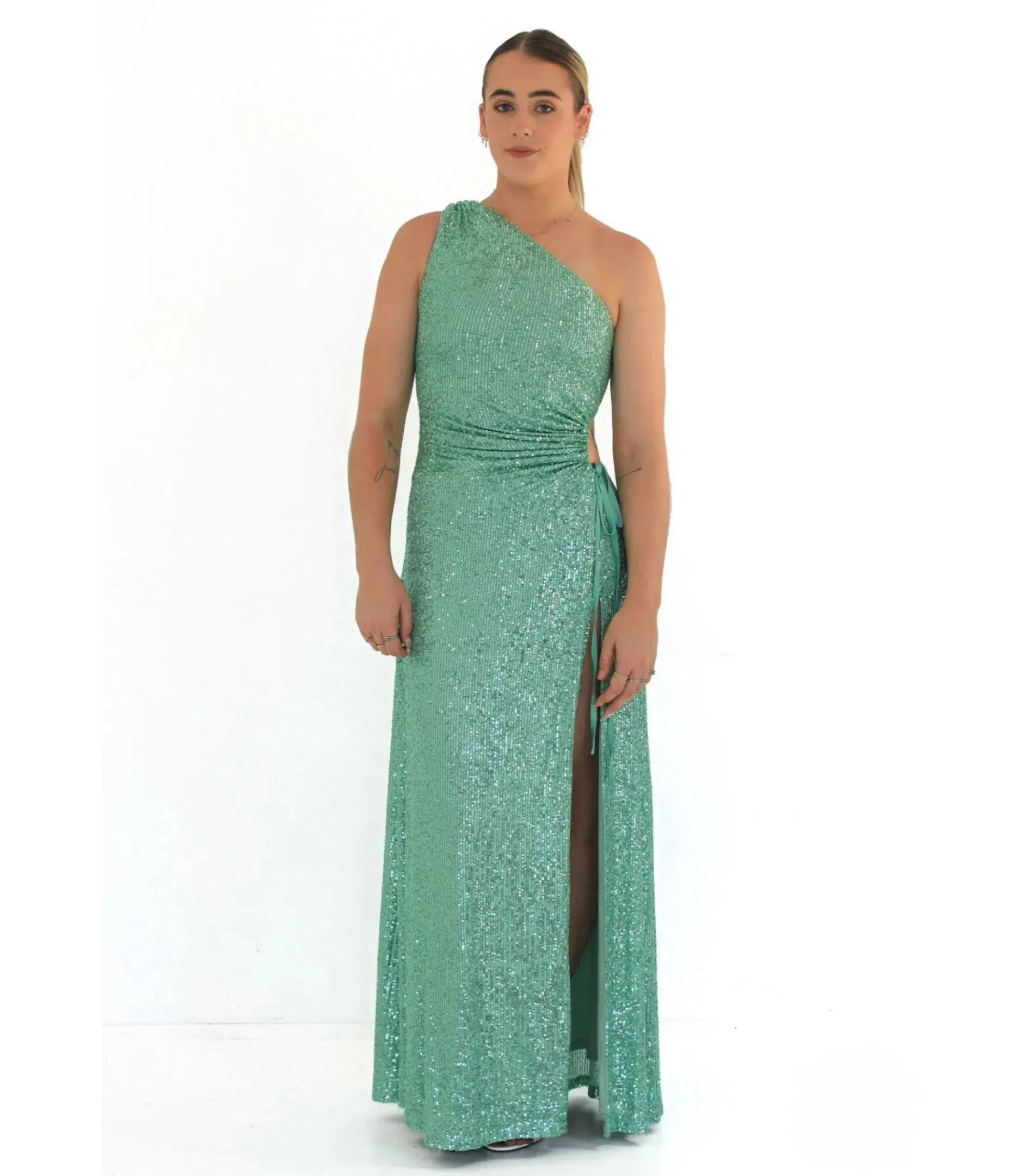 Sonya Moda Nour Mint Sequins Dress Mint Sequins Size AU 10 - Image 1