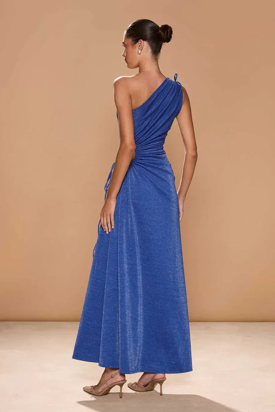 SONYA MODA Nour Blue Shimmer Dress Size 10 - Image 2