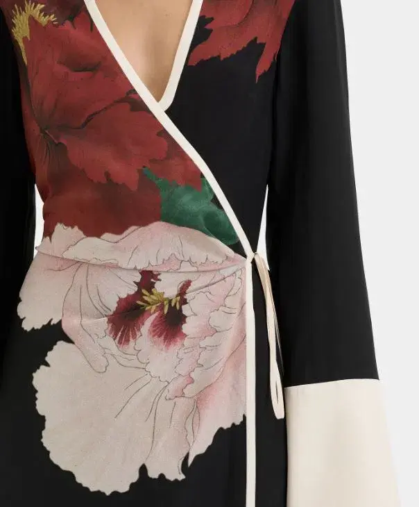 Sir The Label Florian Wrap Shirt Dress Floral Size 4/AU 14 for rent on The Volte - main image