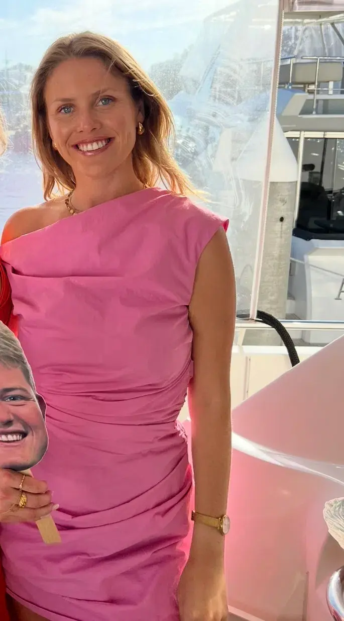 Paris Georgia Remmy Mini Dress in Barbie Pink Size 8 for rent on The Volte - main image