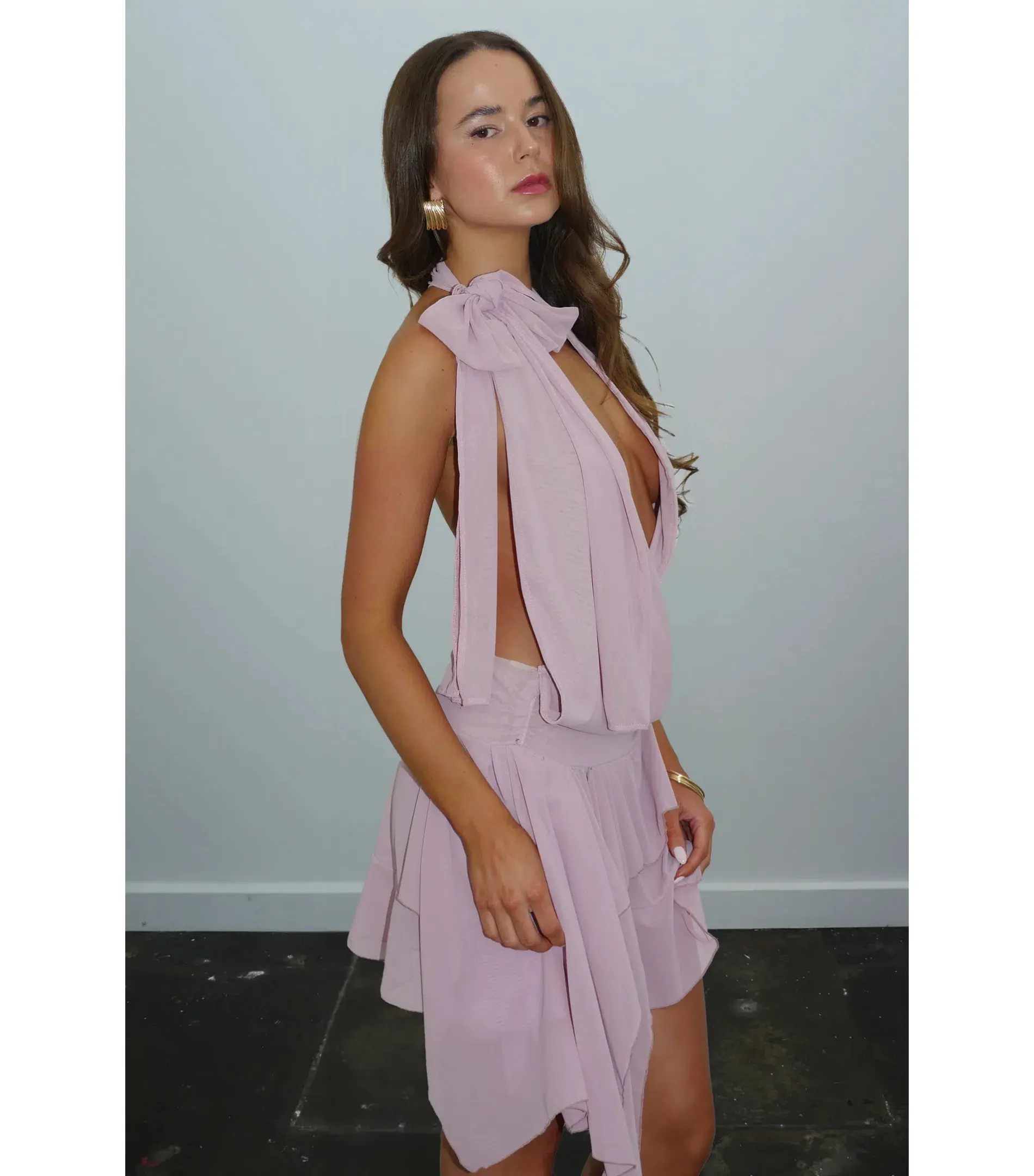 DŽO Louise Dress Dusty Pink Size XS / AU 6 - Image 4