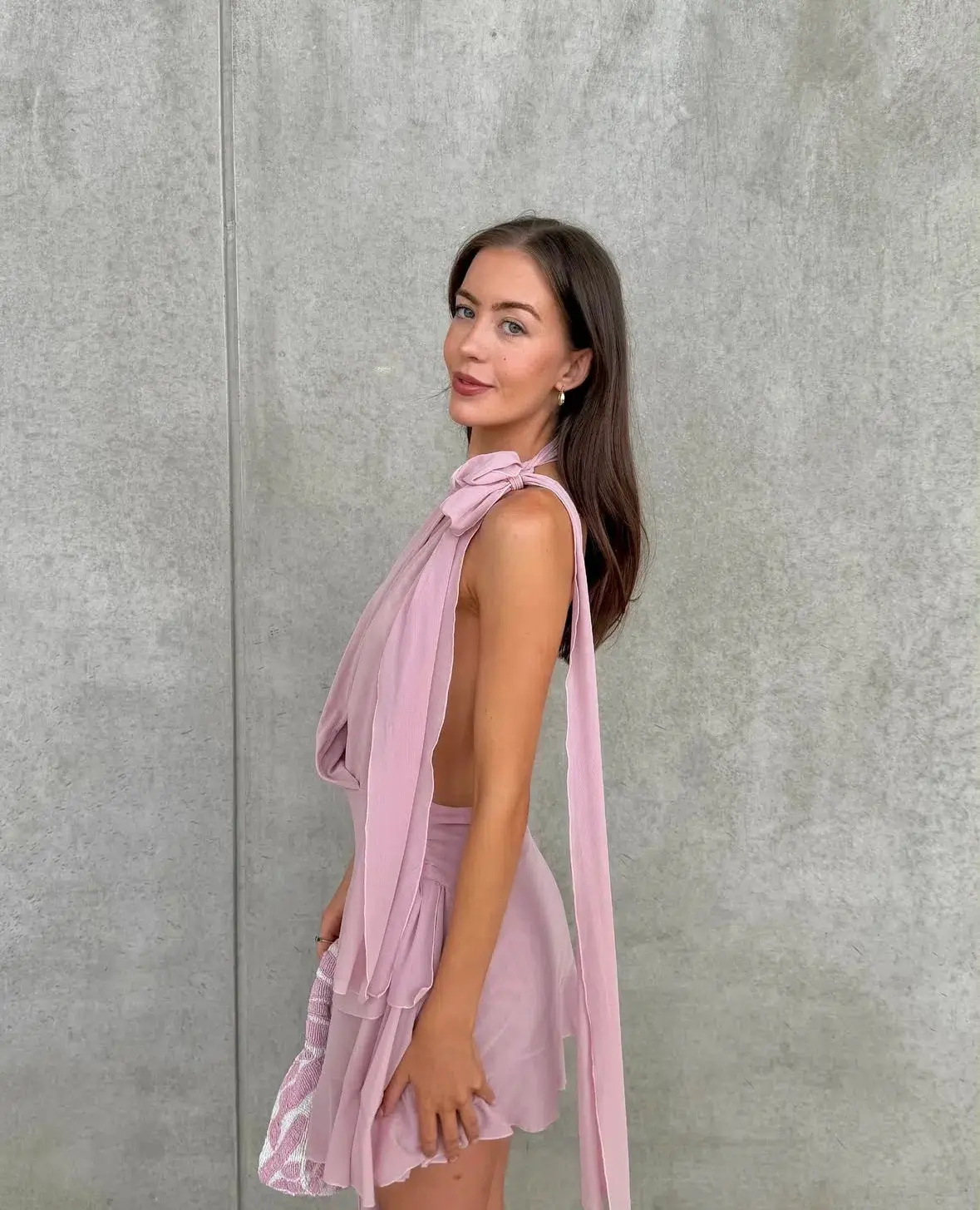 DŽO Louise Dress Dusty Pink Size XS / AU 6 - Image 6