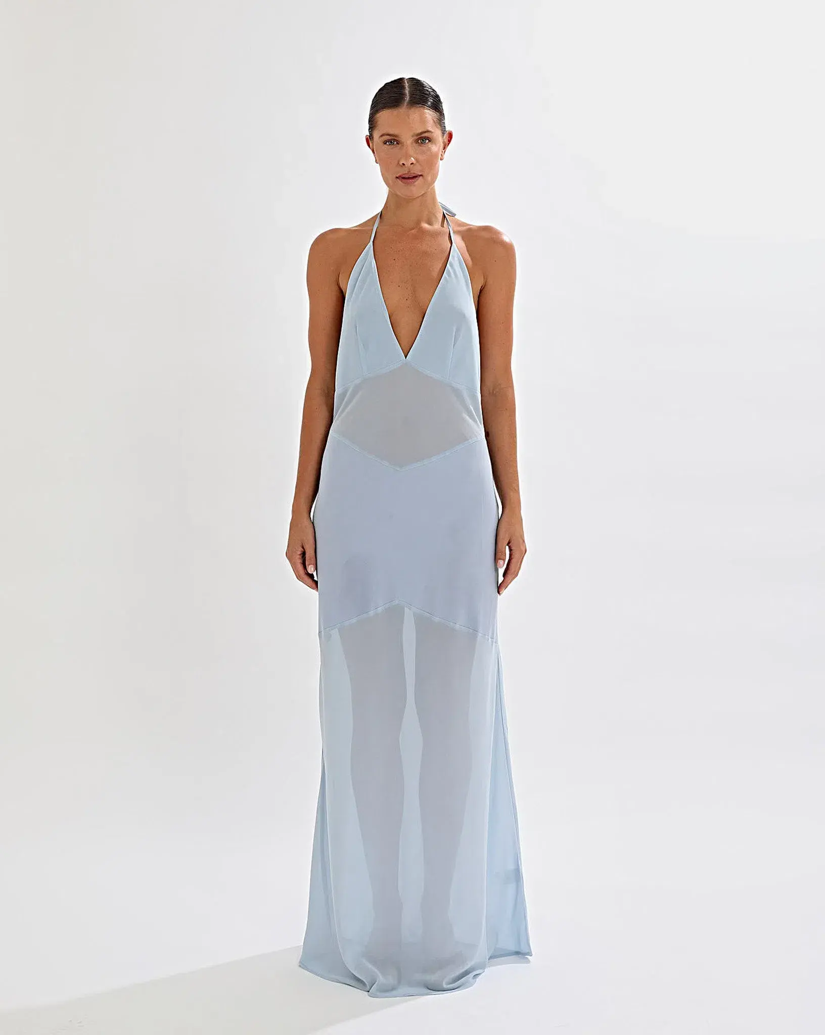 One Mile Eryn Dress in Blue Size 12 - Image 1