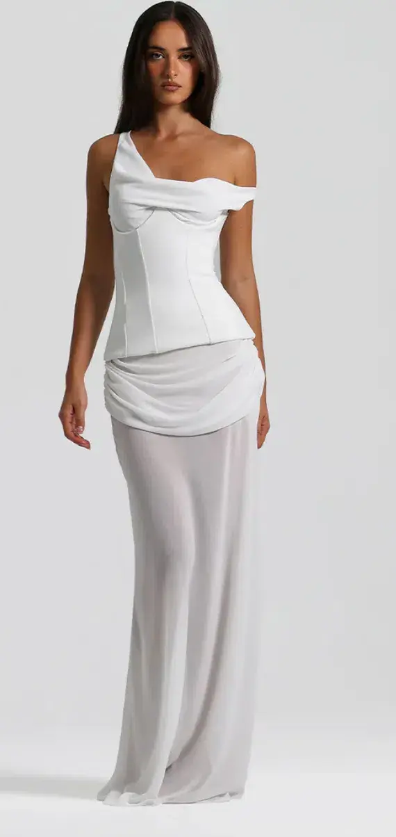Natalie Rolt	Cadence Gown	S/8	White - Image 1