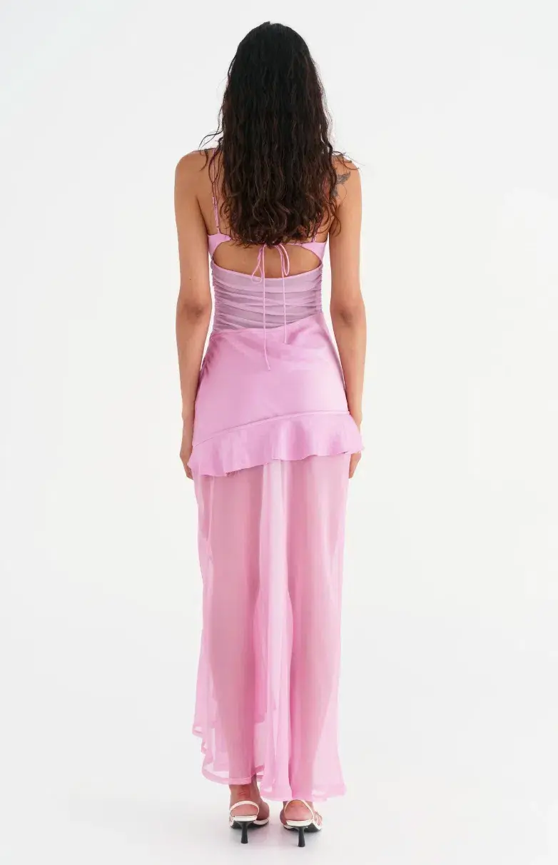 Benni Delilah Maxi Dress Bubblegum	Size 6 - Image 2