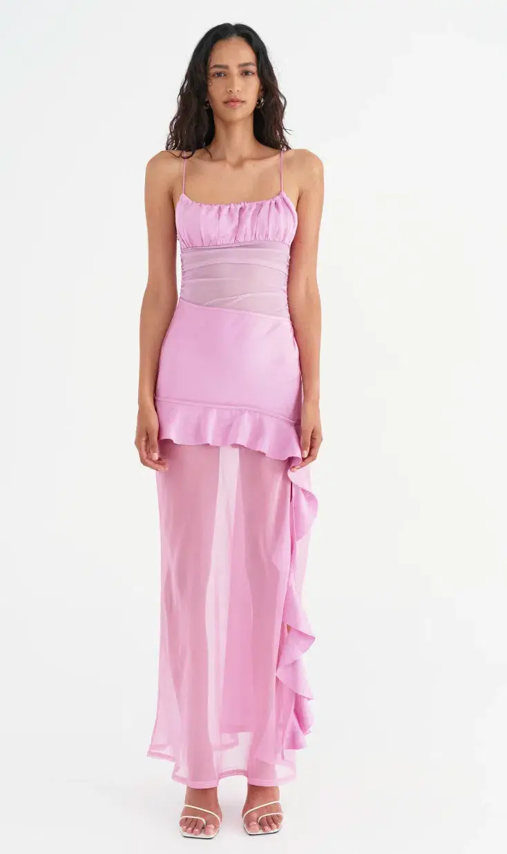 Benni Delilah Maxi Dress Bubblegum Size 8 - Image 1