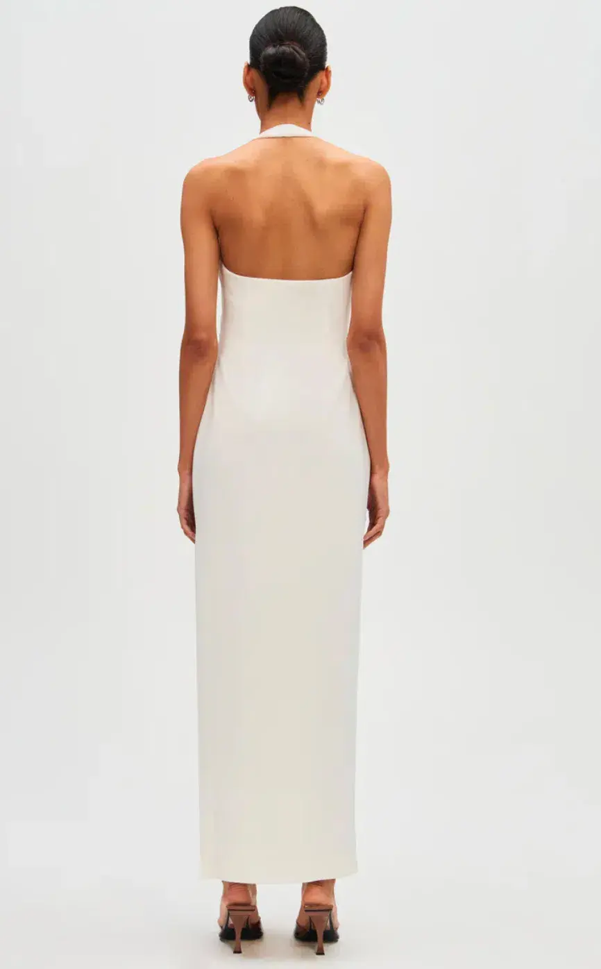 Misha Alusia Maxi Dress Ivory Size 10/M - Image 2