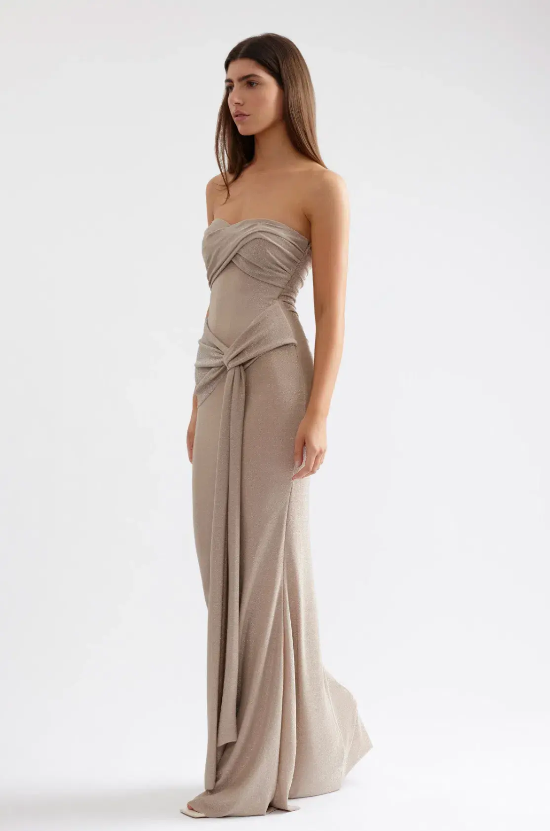 Lexi Clothing Tiffany Dress Champagne Size S - AU 8 - Image 4