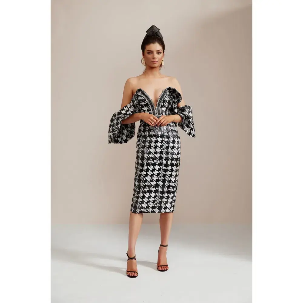 Eliya the Label Retribution Dress Black White  Size 8 - Image 6