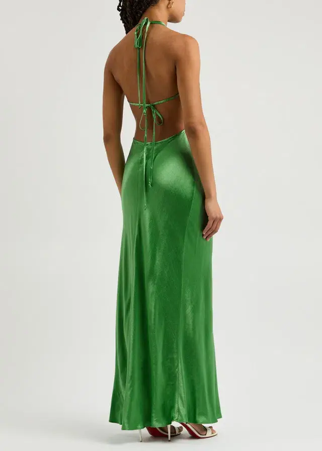 Bec and Bridge Green Zariah Halter Dress Green Size 10 - Image 2