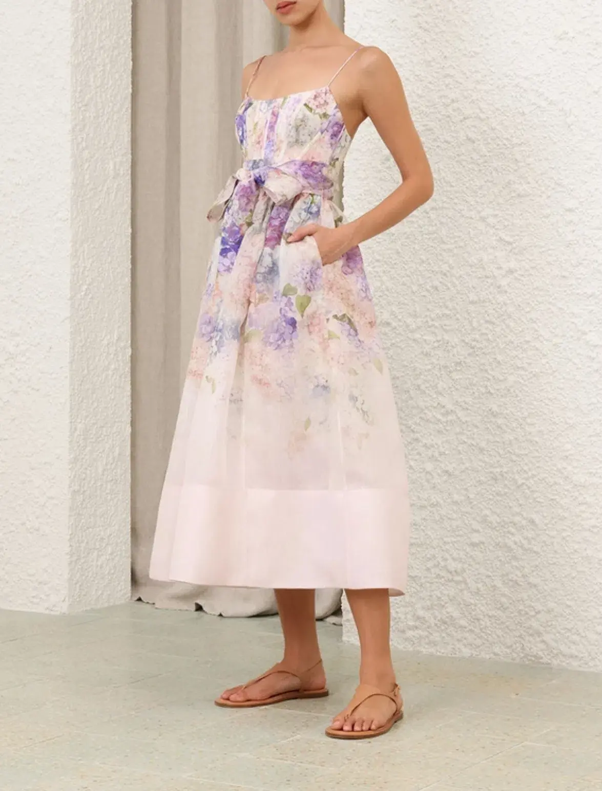 Zimmermann Dawning Corset Dress Floral Print Size 2/AU Size 12  - Image 1