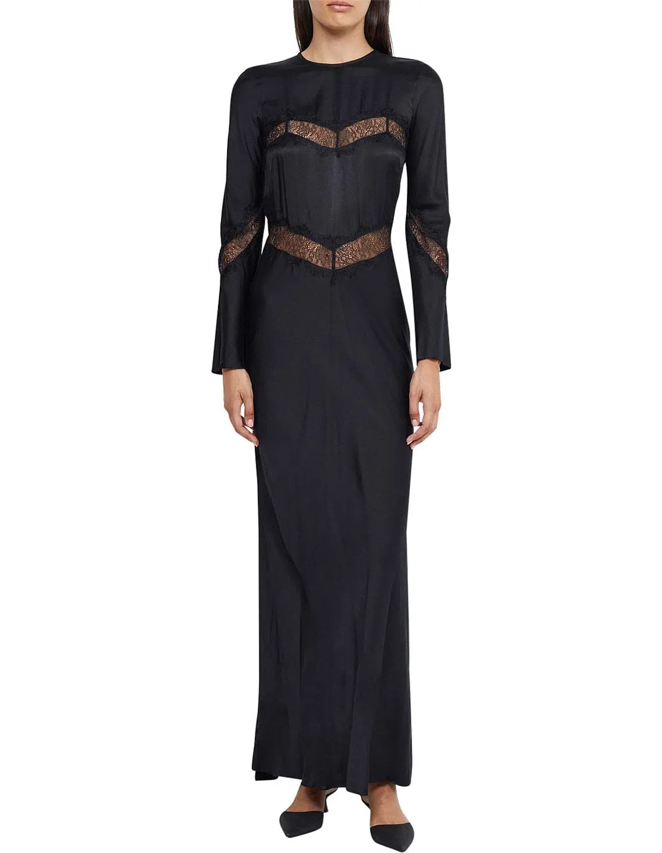 Bec and Bridge Spencer Lace Long Sleeve Black Maxi AU Size 8 - Image 1