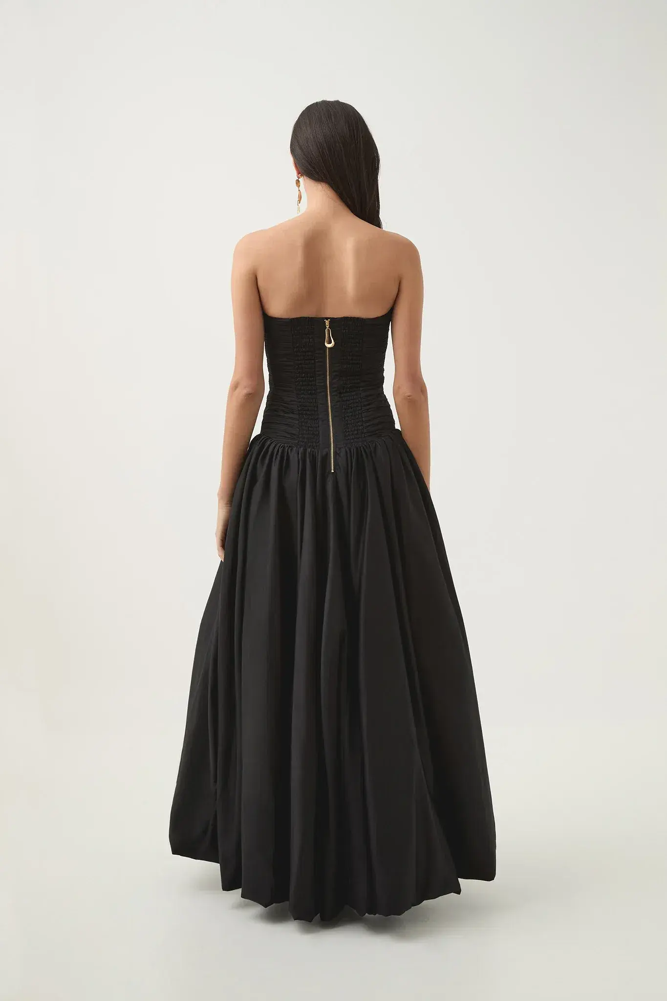 AJE Violette Bubble Hem Maxi Dress in Black Size 8 - Image 2