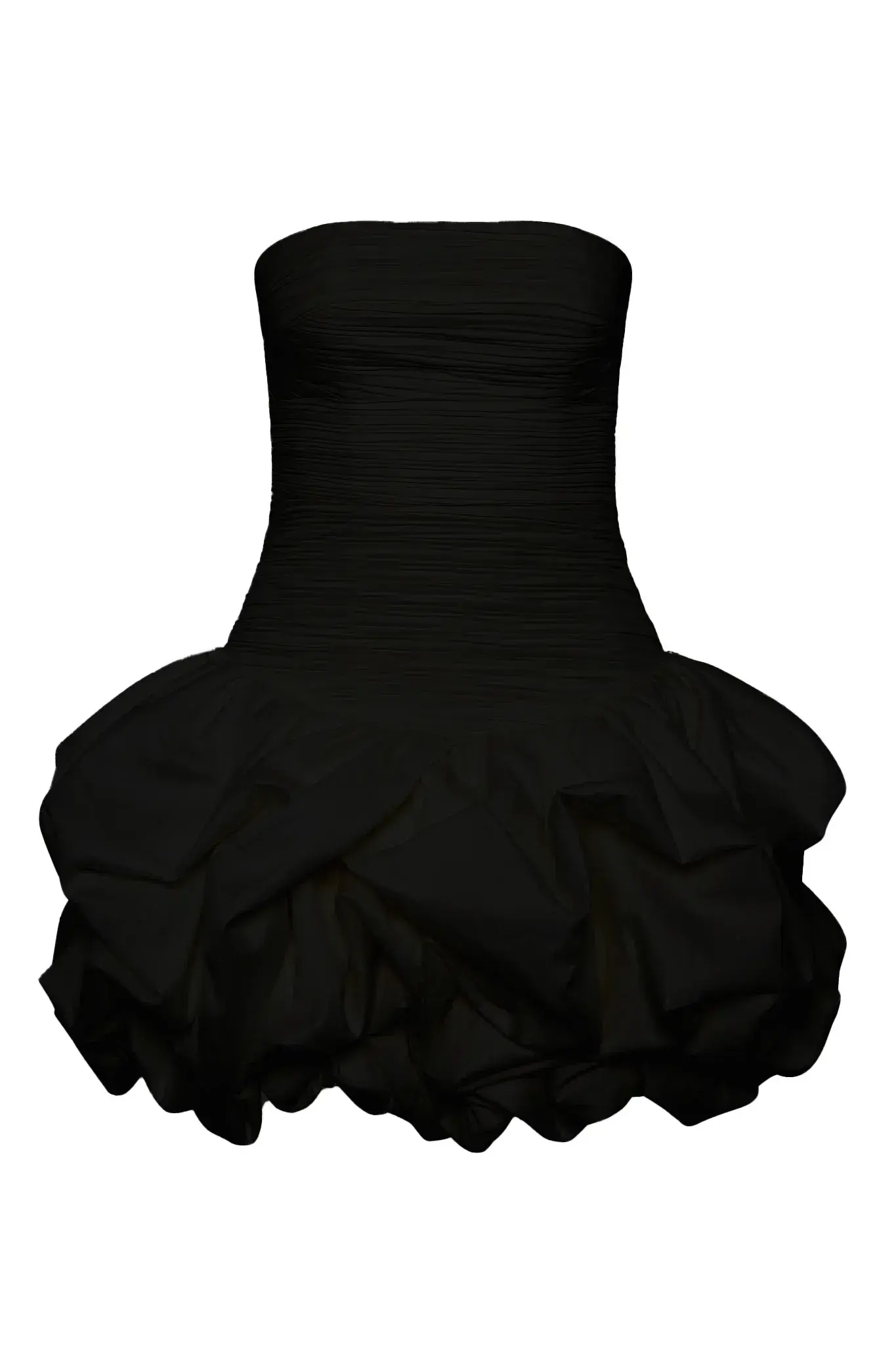 AJE Violette Bubble Hem Mini Dress in Black Size 8 - Image 4