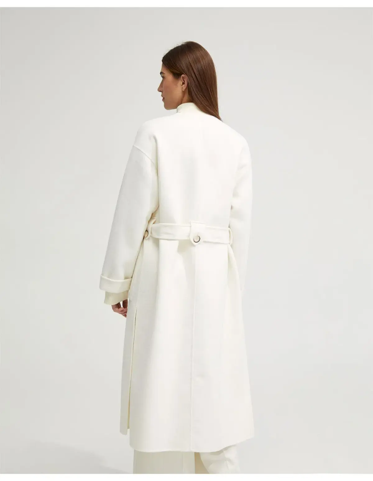 Oxford Sabine Wool Rich Unlined Coat White Size M / Size AU 12 - Image 4