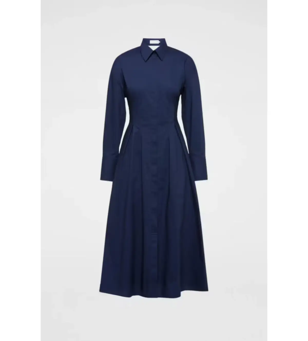 Scanlan Theodore Parachute Cut Out Shirt Midi Dress Navy Size AU 10 - Image 5