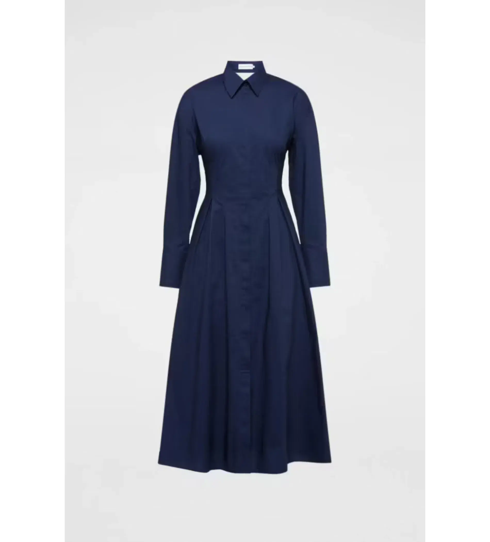 Scanlan Theodore Parachute Cut Out Shirt Midi Dress Navy Size AU 10 - Image 5