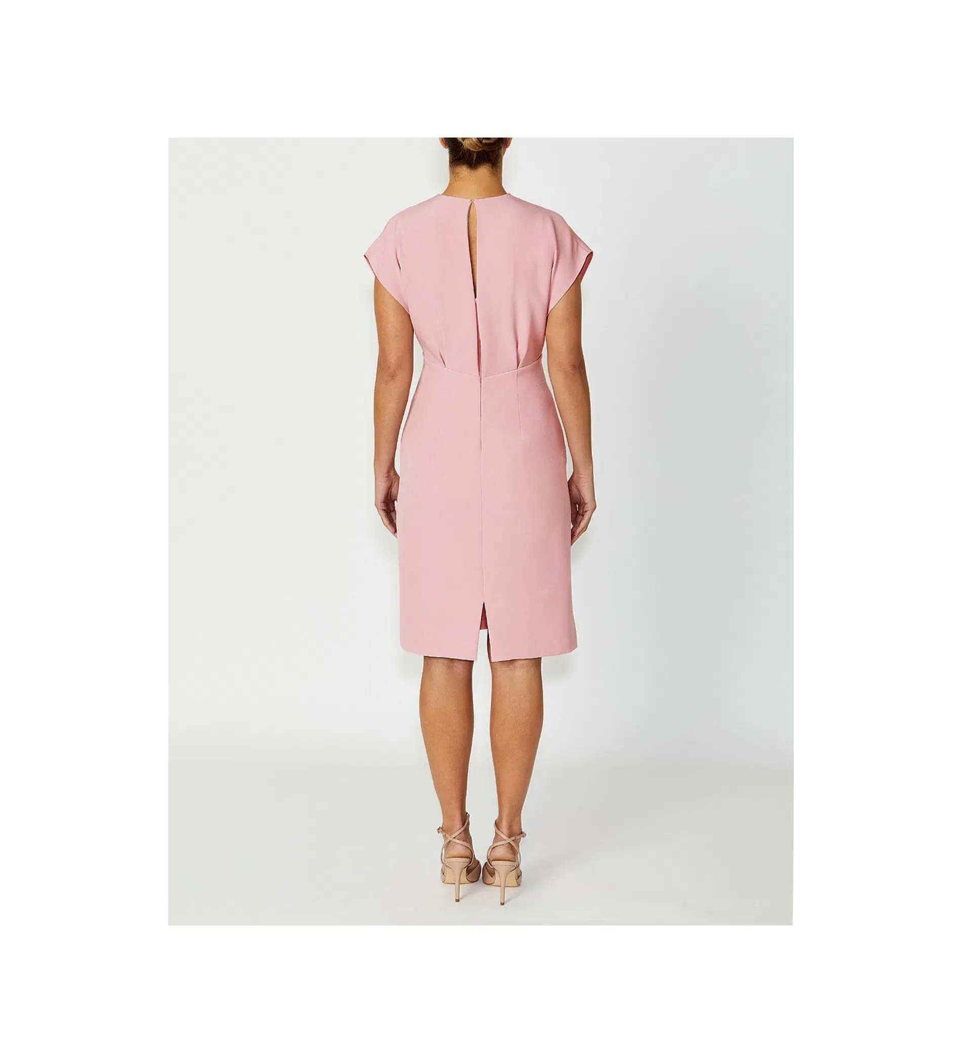 Anthea Crawford Kyla Midi Dress Pink Size AU 16 - Image 2