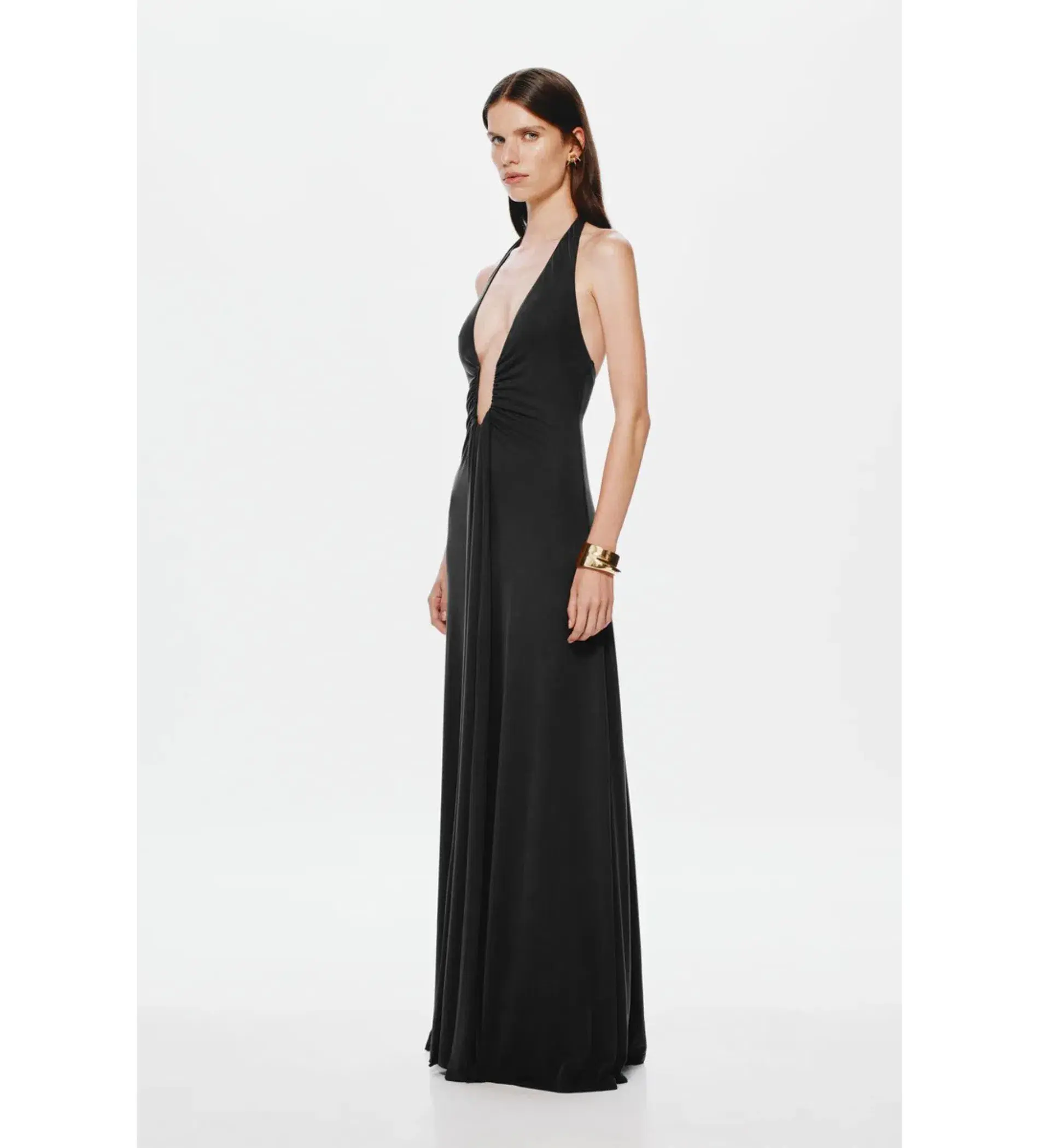 MISHA Jennifer Cupro Maxi Dress Black Size 8/S - Image 2