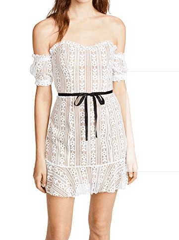 For Love and Lemons Dakota Lace Mini Dress size 6 - Image 1