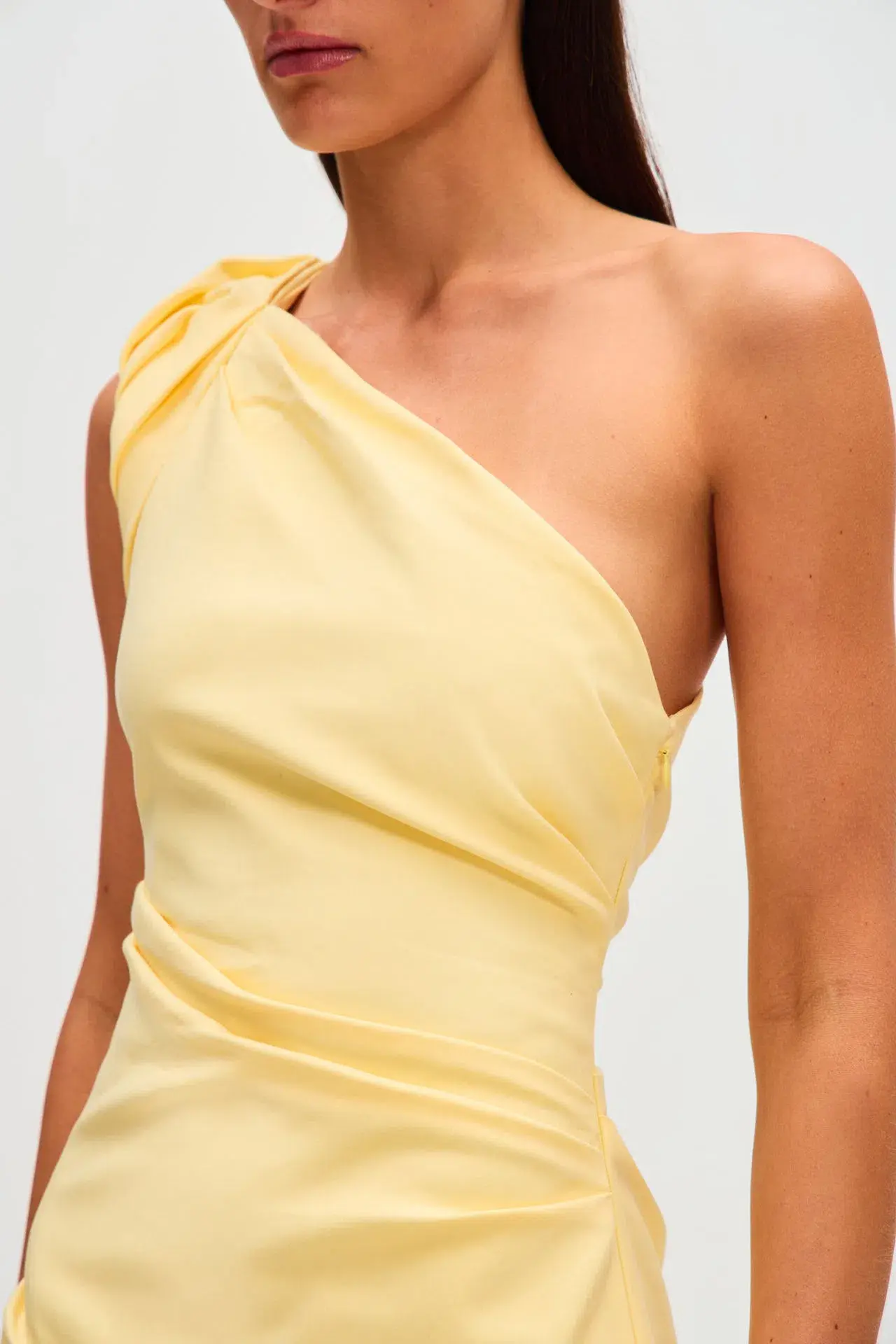 Misha Aubree Midi Dress Lemon Yellow Size 10/M - Image 2