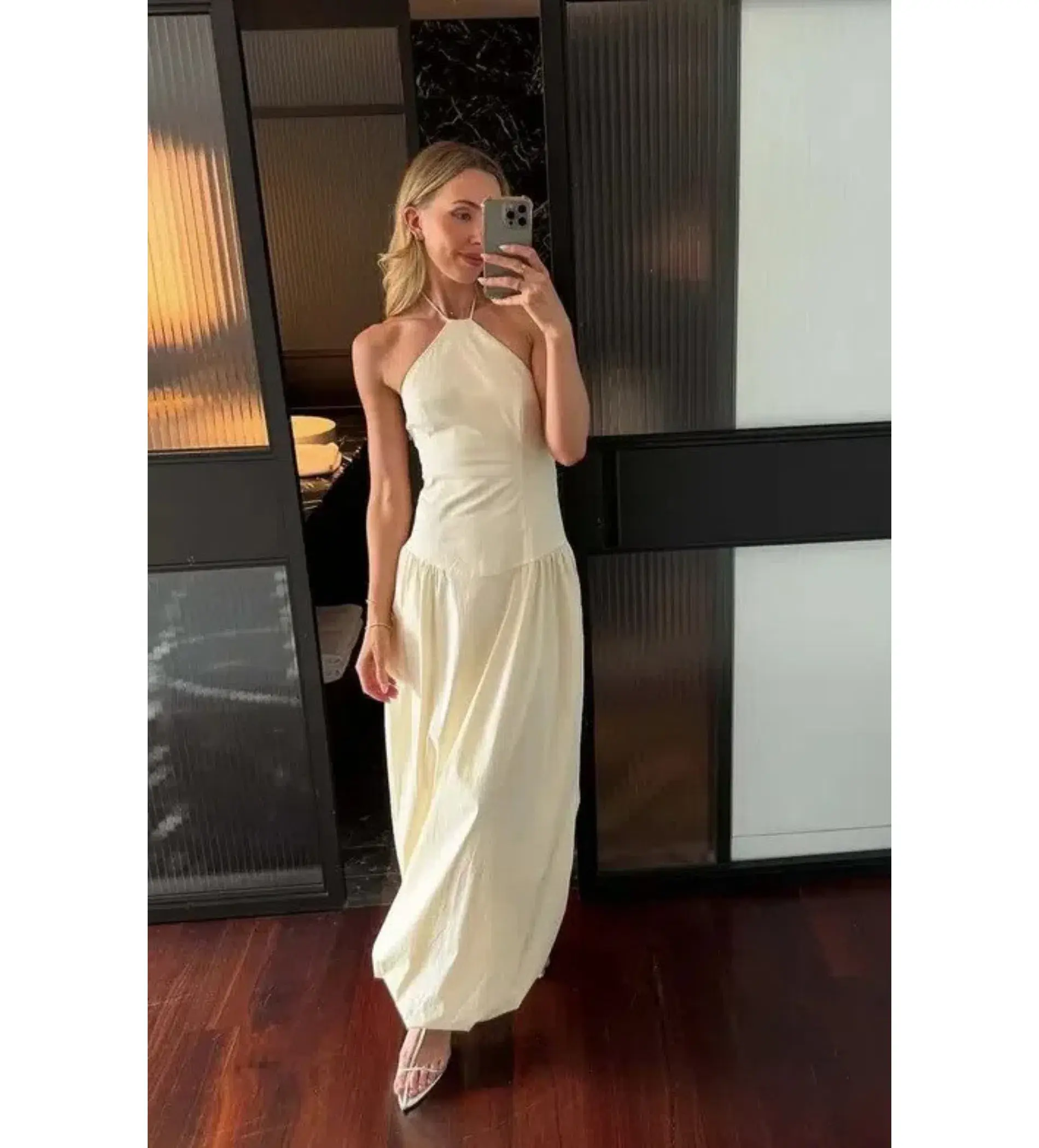 Sir the Label Florent Gown Cream Size 0/AU 6 - Image 2
