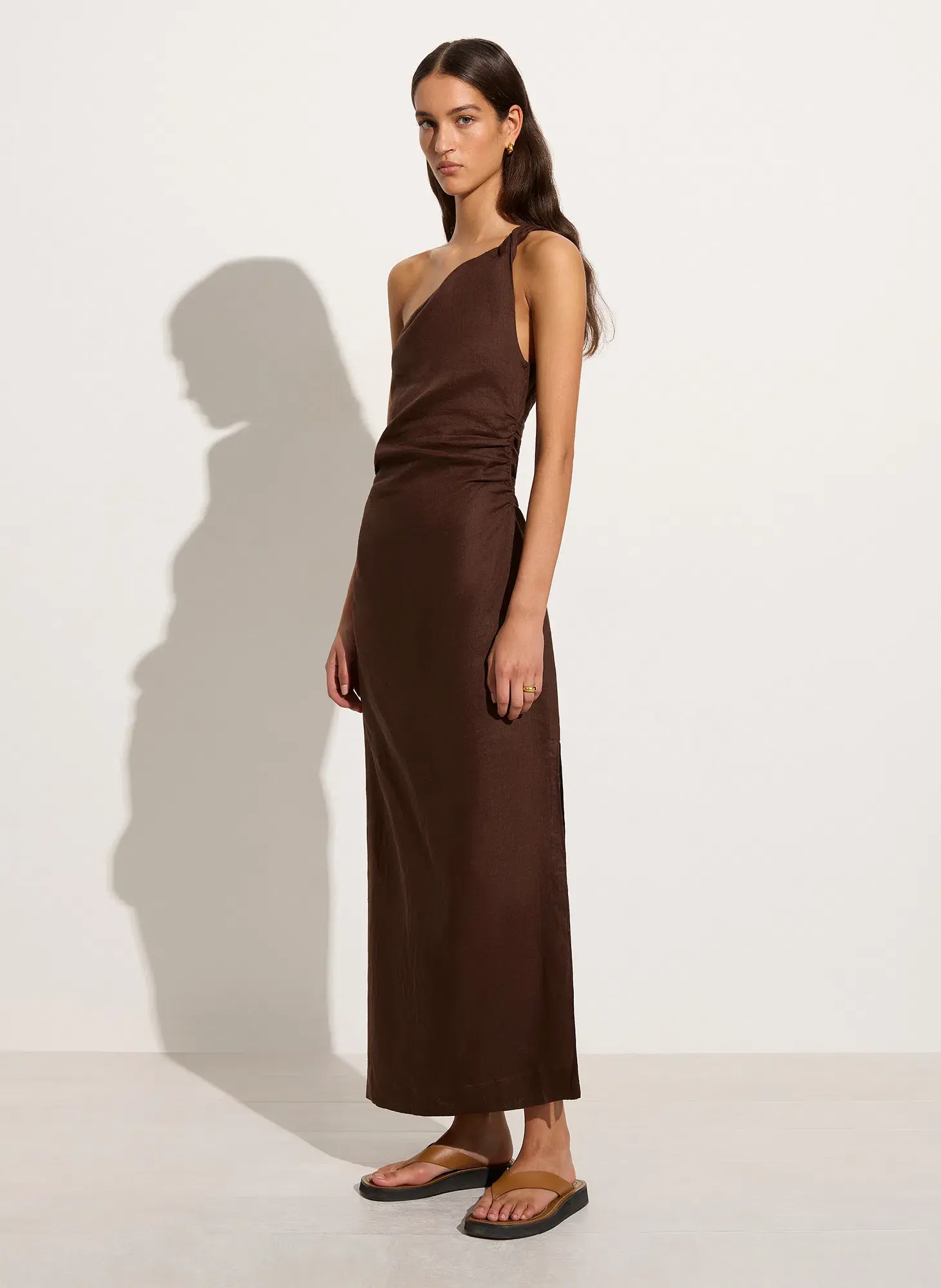 Faithfull Jomana Midi Brown Size 8 - Image 2