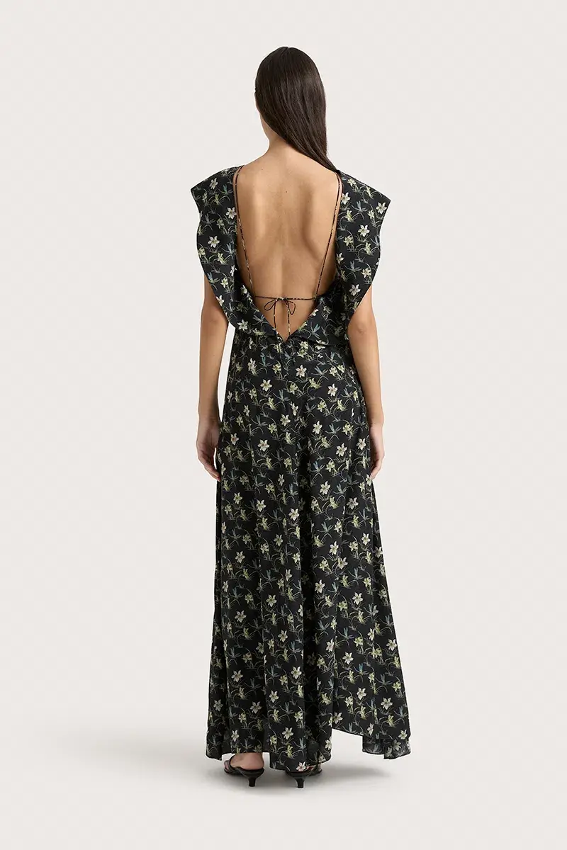 Faithfull Paloma Maxi Black Floral AU Size 8 - Image 2