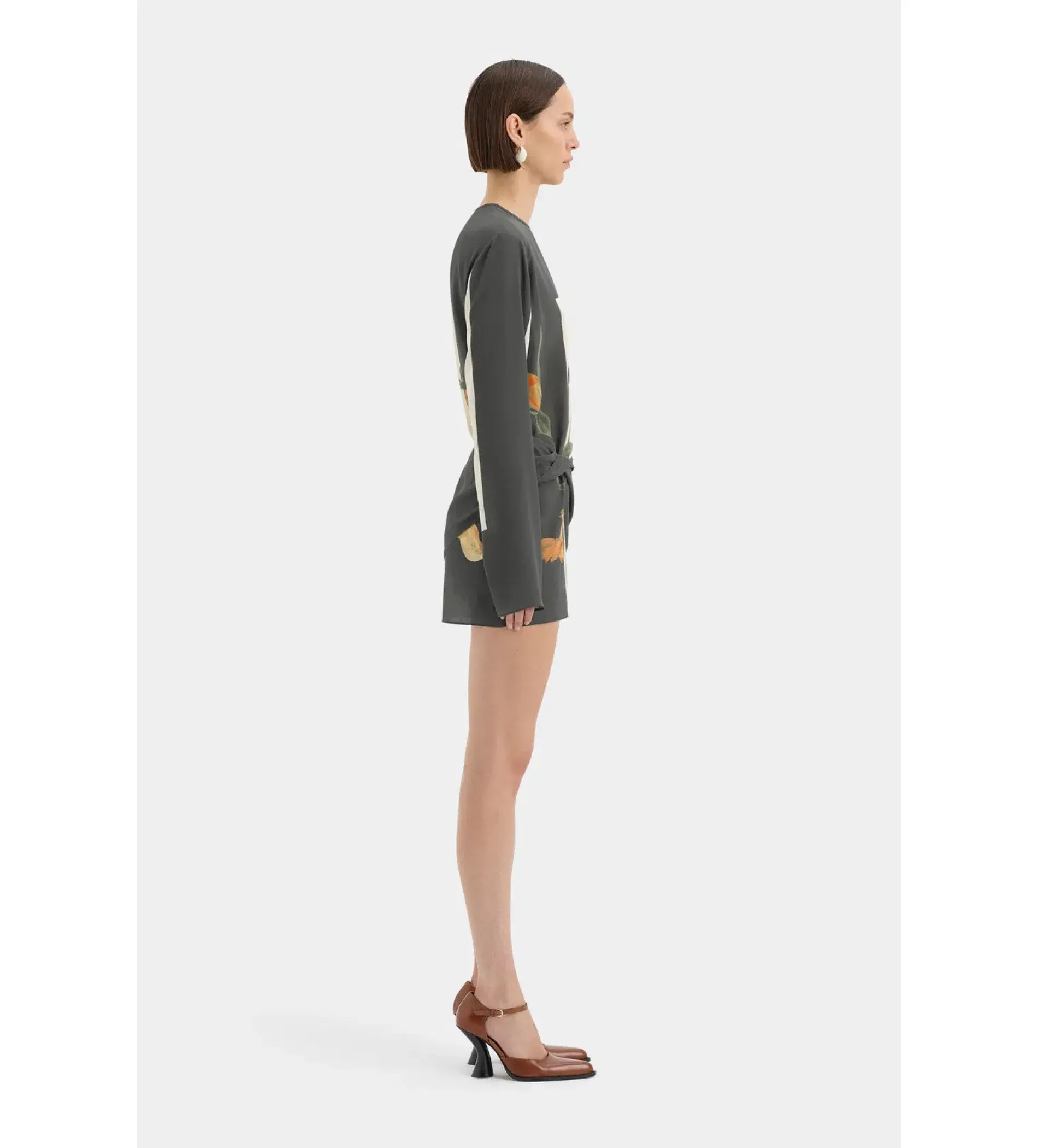 Sir the Label Constance Twist Mini Dress Iris Floral Size AU 10 - Image 2
