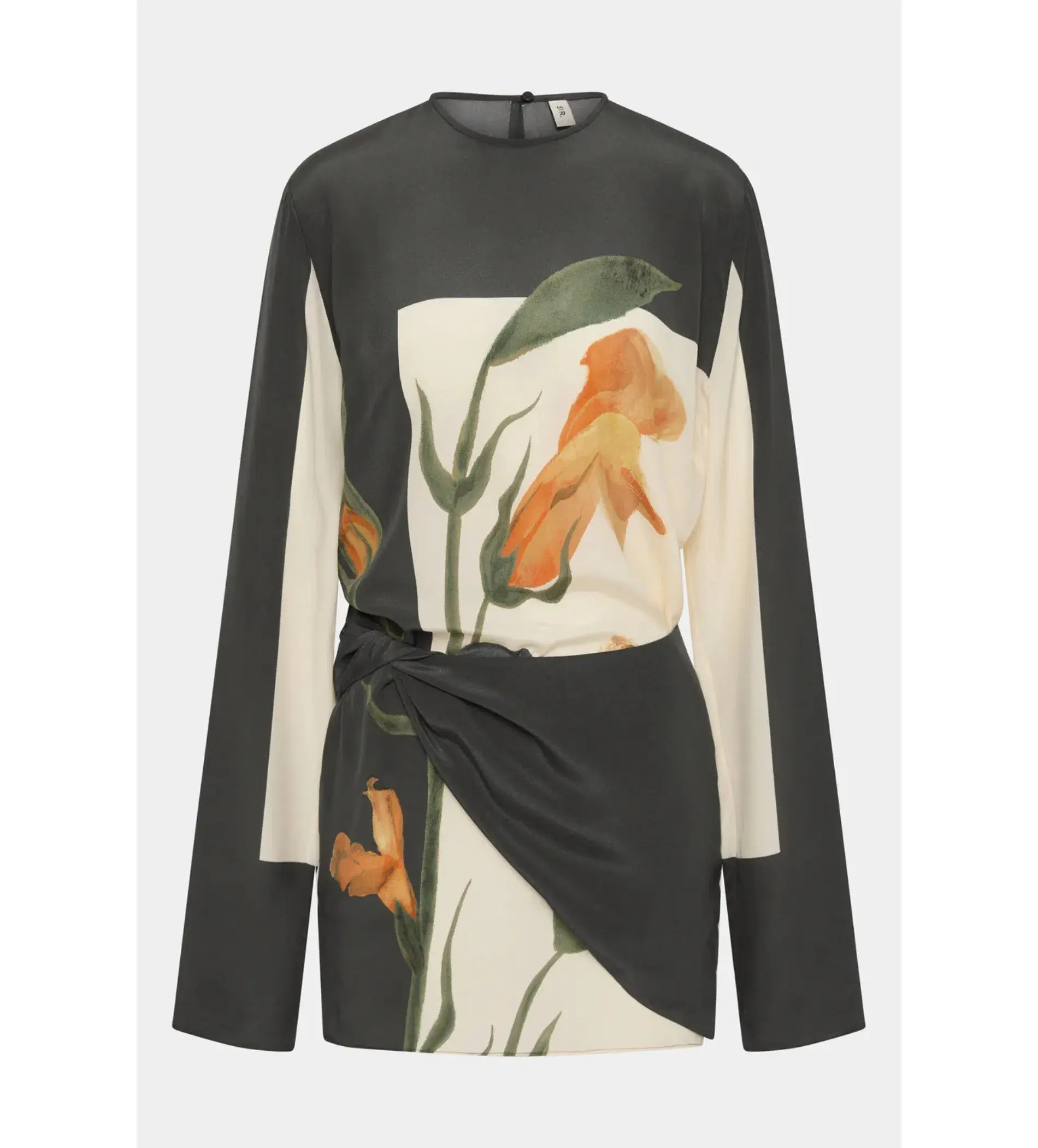 Sir the Label Constance Twist Mini Dress Iris Floral Size AU 10 - Image 5