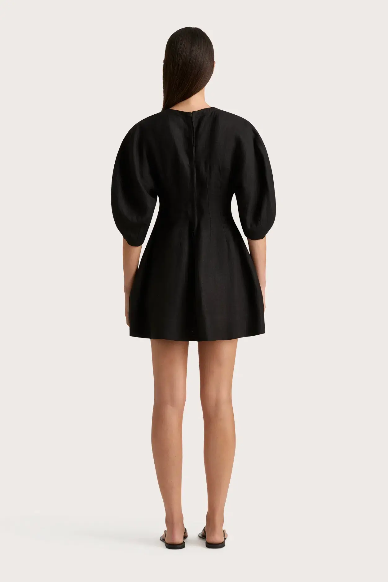 Faithfulll Soleil Mini Dress Black Size 8 - Image 3