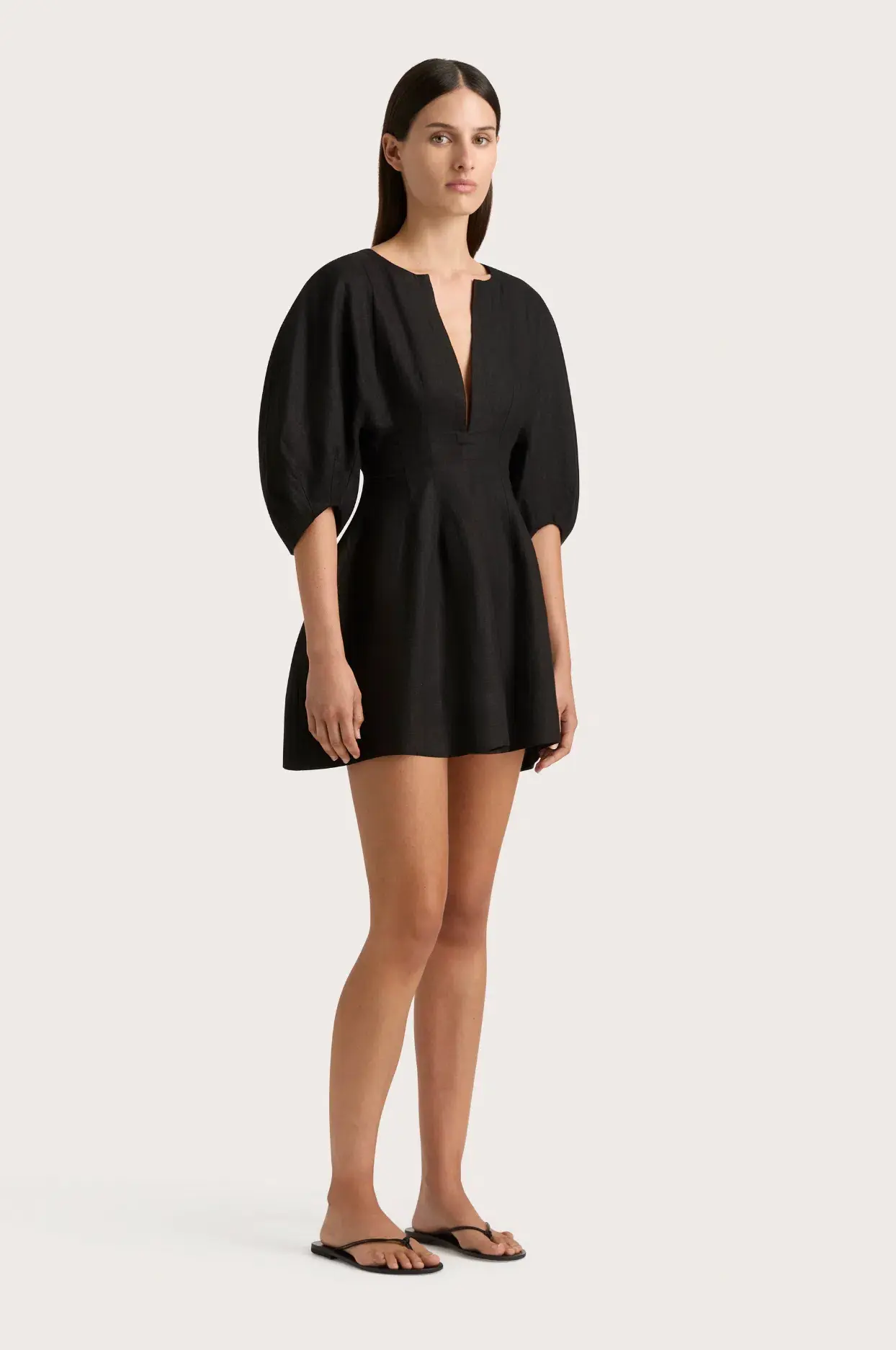 Faithfulll Soleil Mini Dress Black Size 8 - Image 1