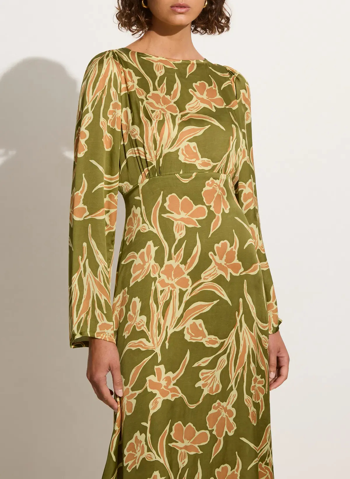 Faithfull Da Cova Maxi Green Floral Size 8 - Image 4
