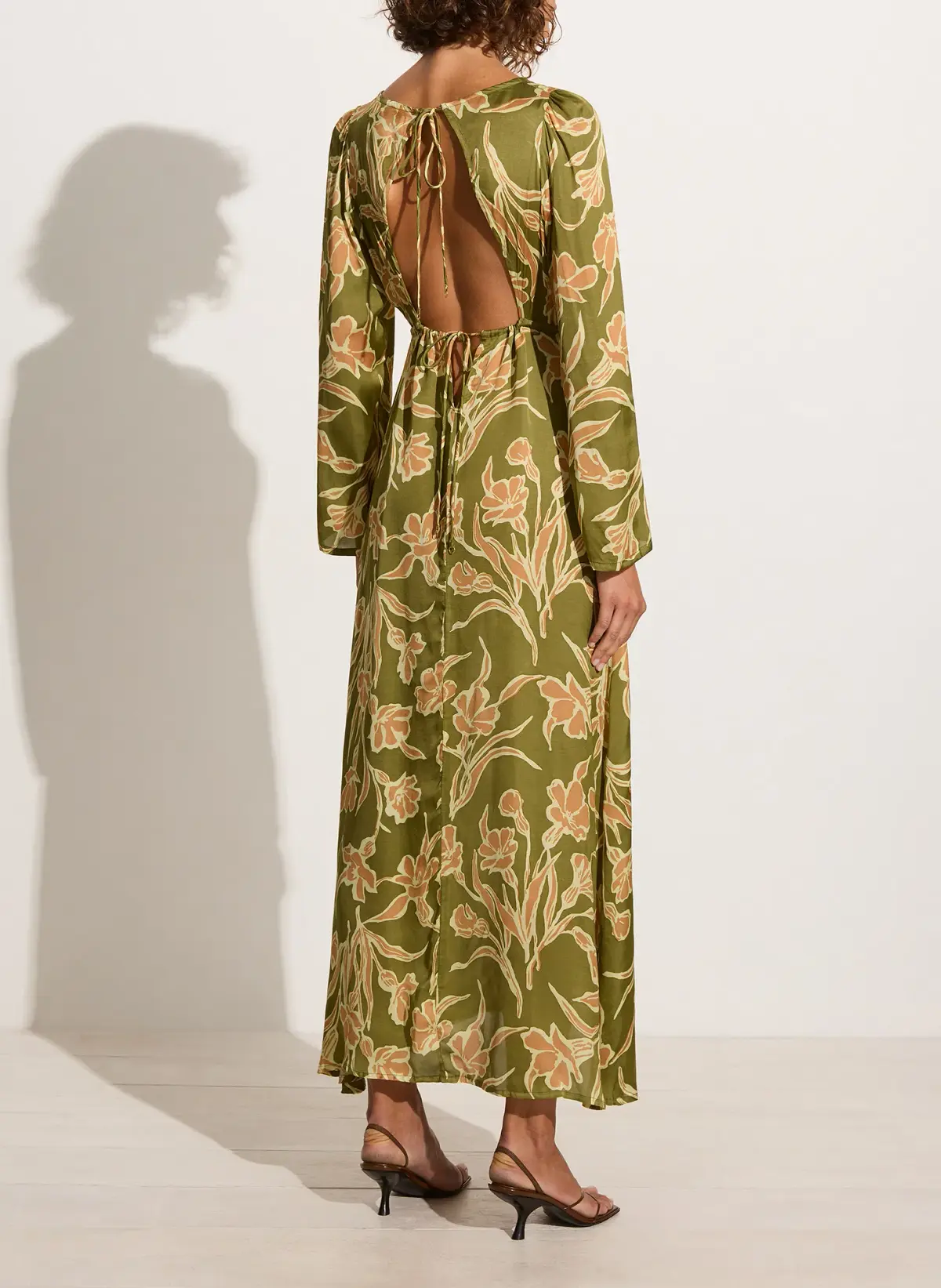 Faithfull Da Cova Maxi Green Floral Size 8 - Image 2