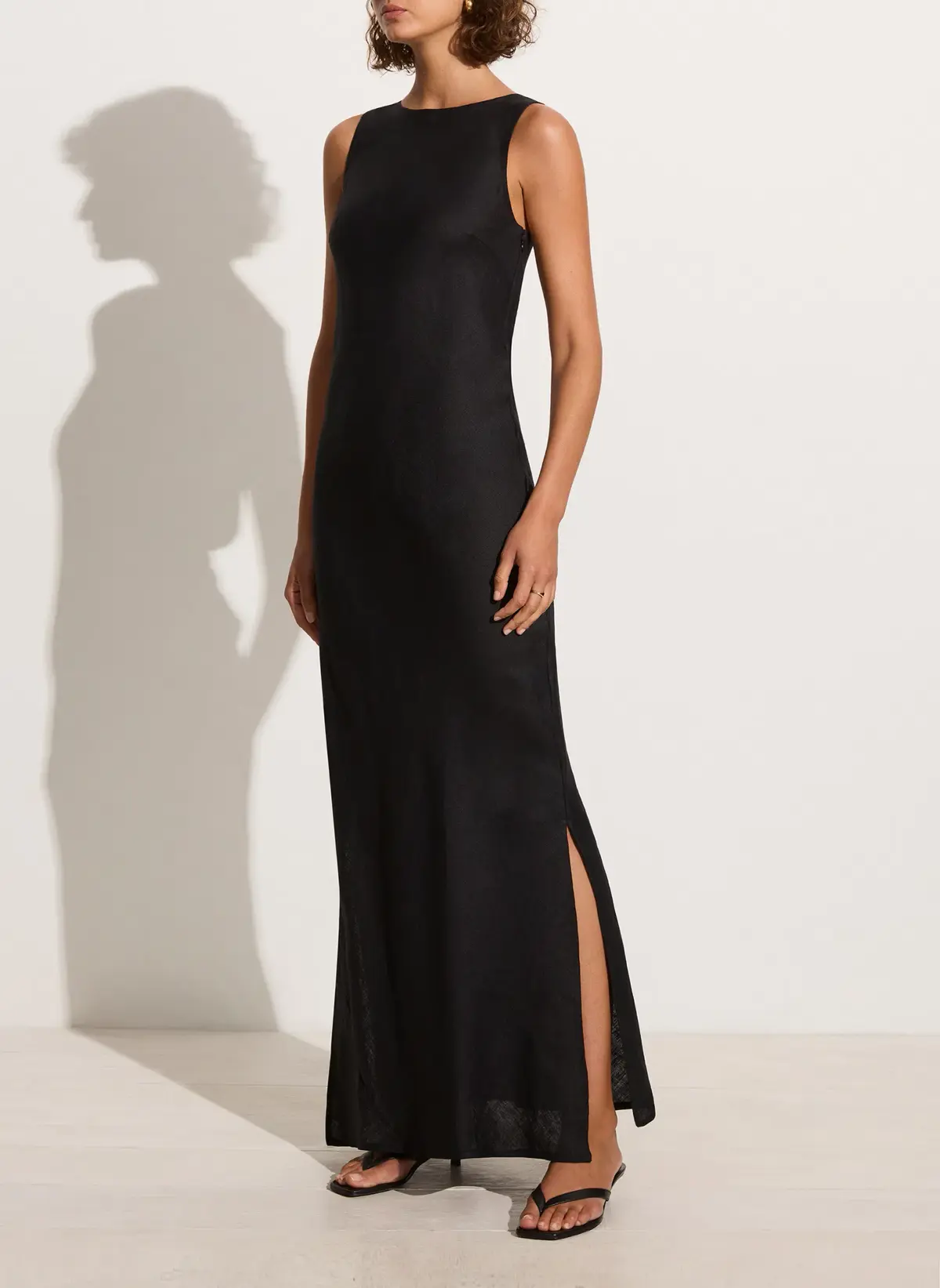 Faithfull The Brand Lobo Maxi Dress Black Size AU 10 - Image 2