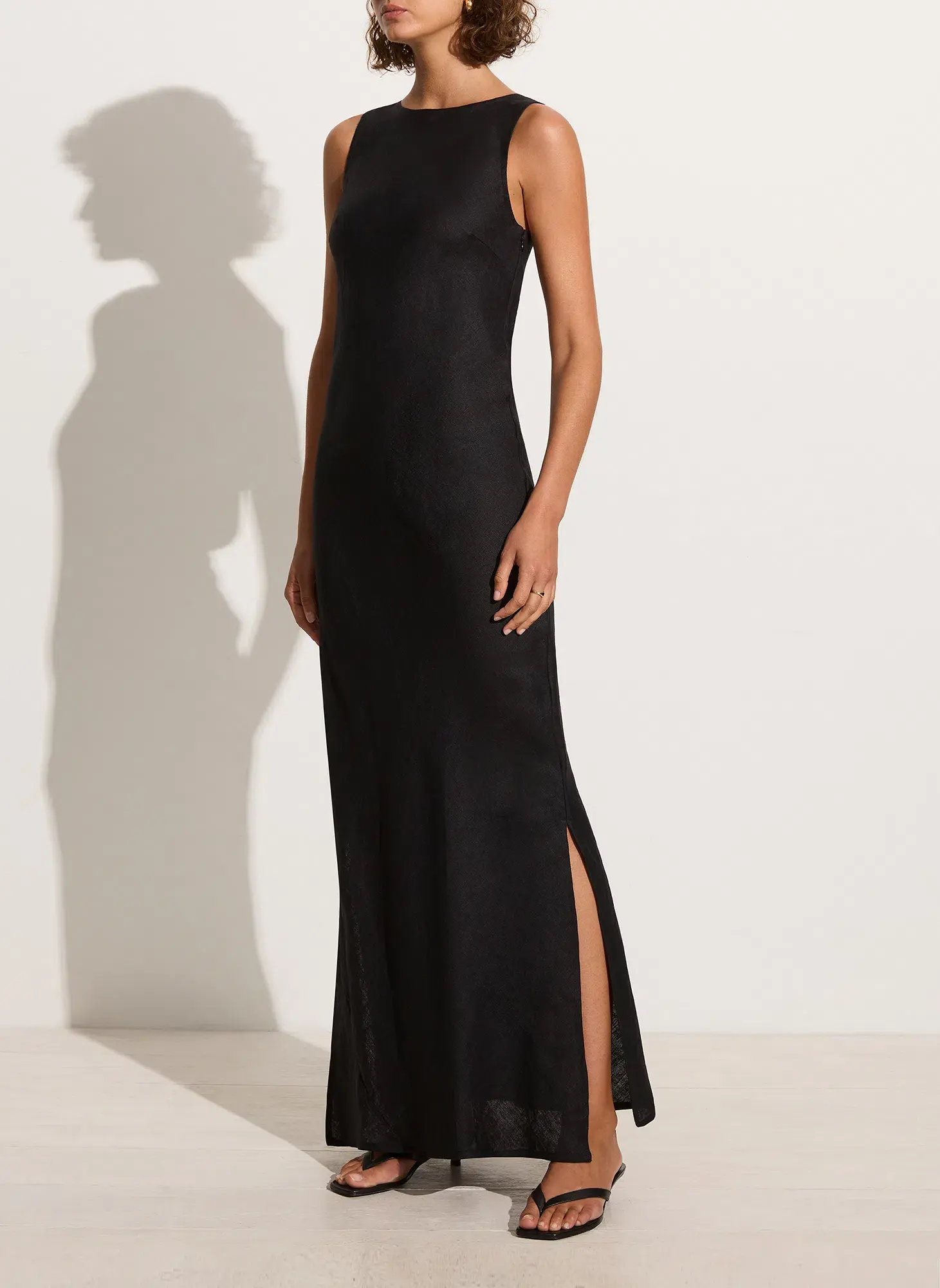 Faithfull The Brand Lobo Maxi Dress Black Size AU 10 - Image 2
