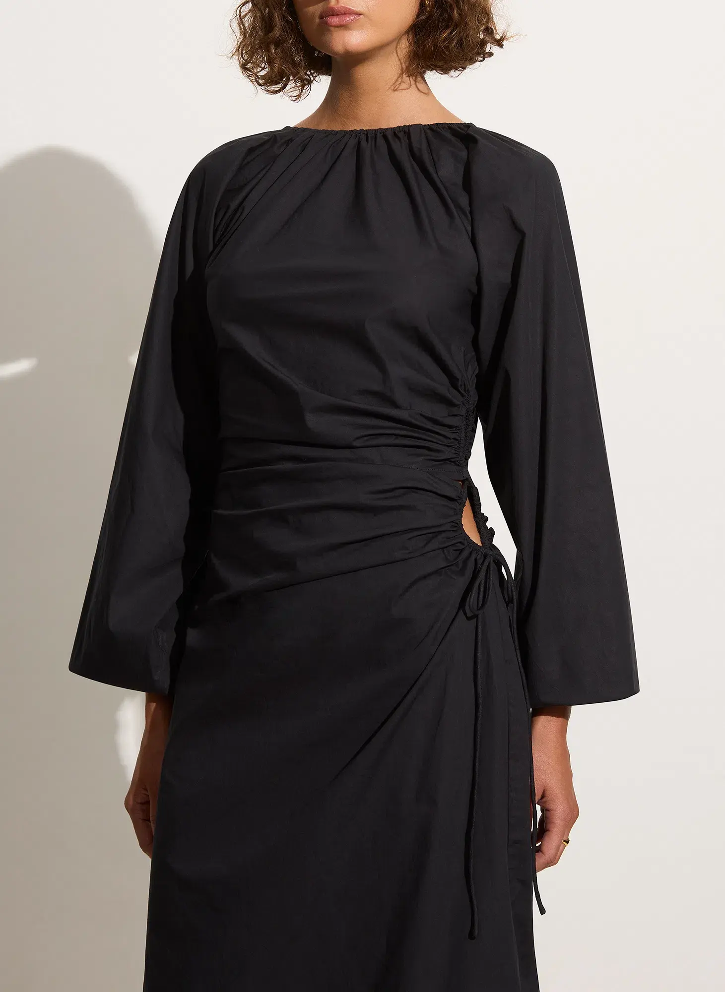 Faithfull The Brand De Deus Midi Dress Black Size AU 8 - Image 4