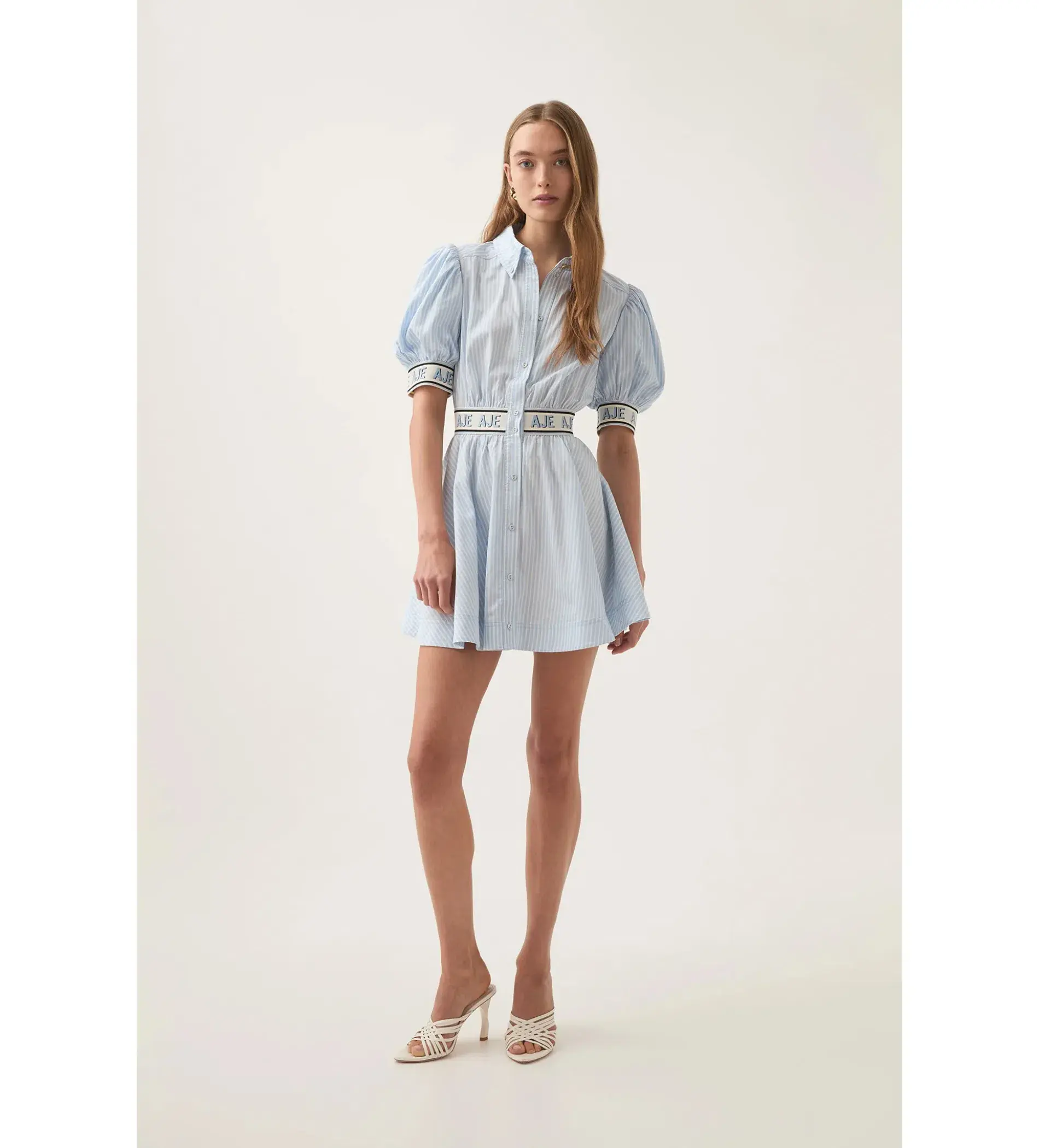 Aje Harling Logo Mini Dress AU 8 - Image 1