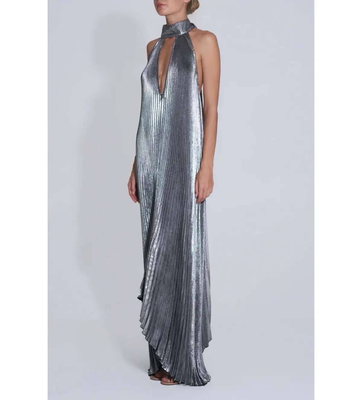 L'Idee  Opera Gown  Gunmetal Shimmer Opera Gown AU 12 - Image 2