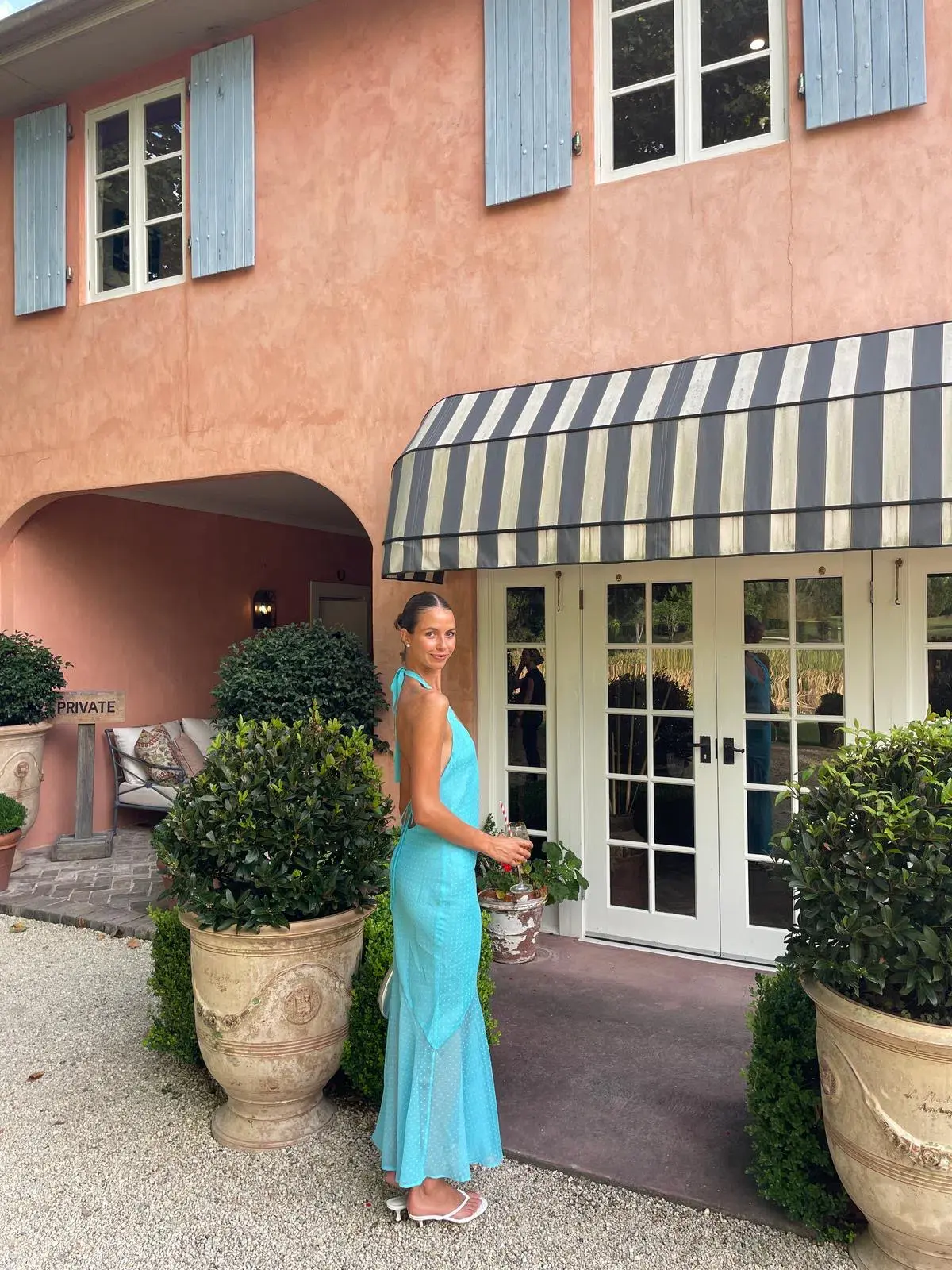 I Am Delilah Jasmine Maxi Dress Blue Lagoon Size 6 - Image 6