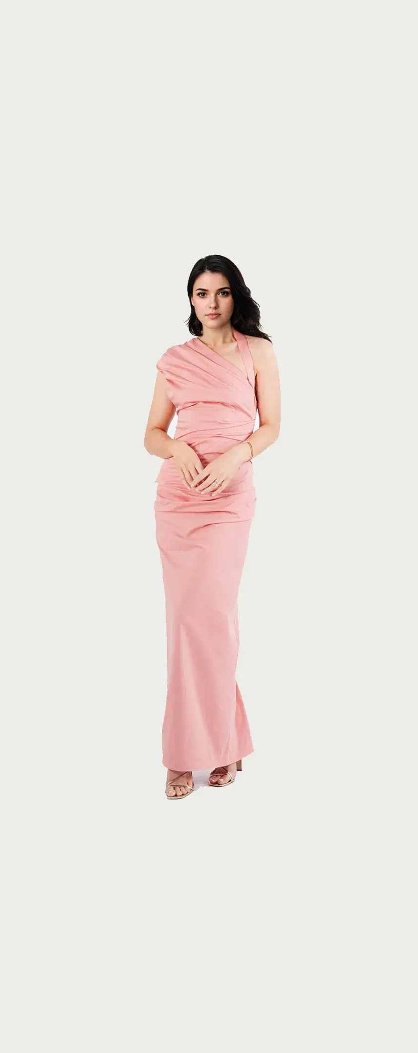 Sir the Label Giacomo Gathered Gown Pink Size AU 10 - Image 1