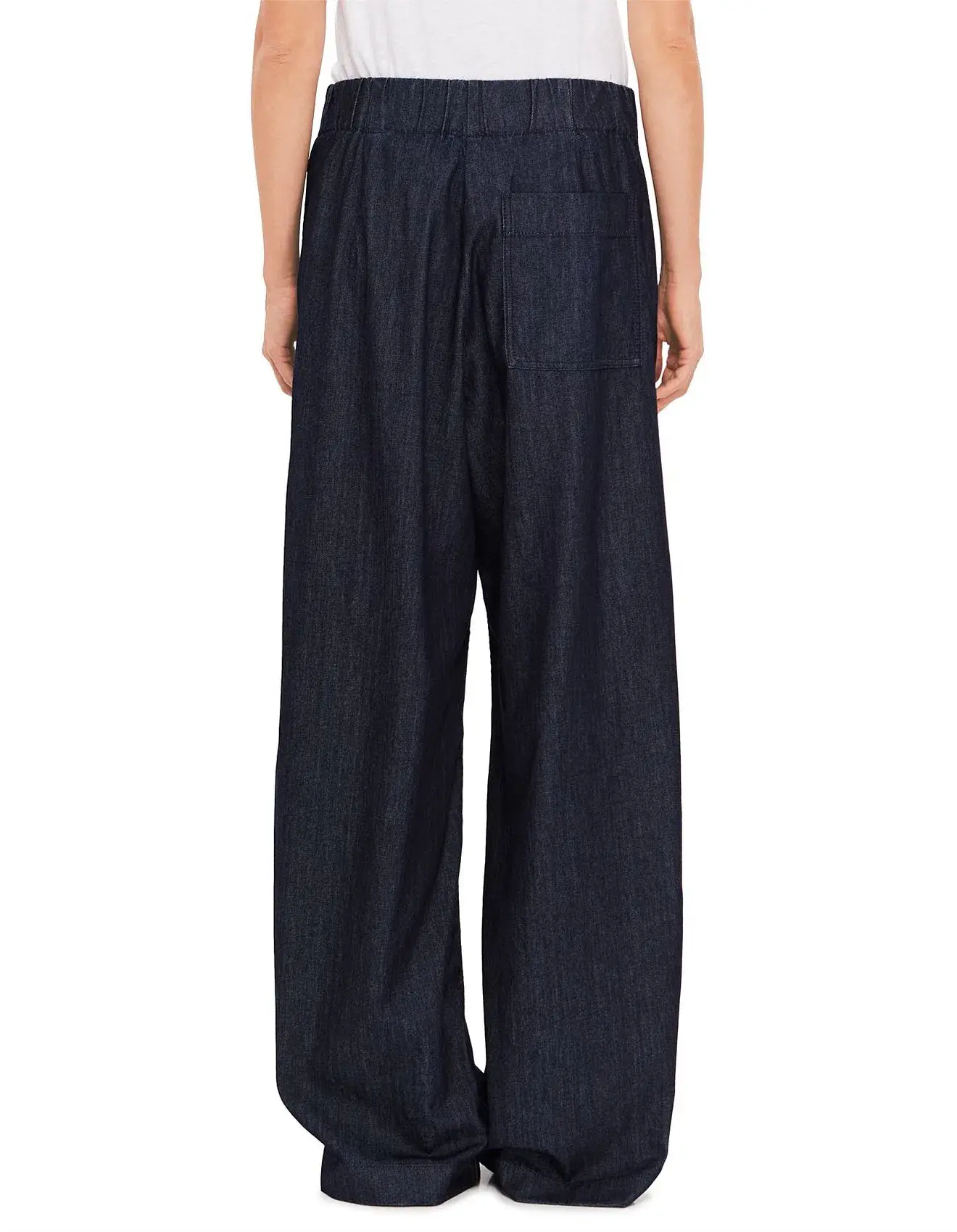 Dries Van Noten Pila Wide Leg Denim Pants Indigo Size L/ AU 12 - Image 3