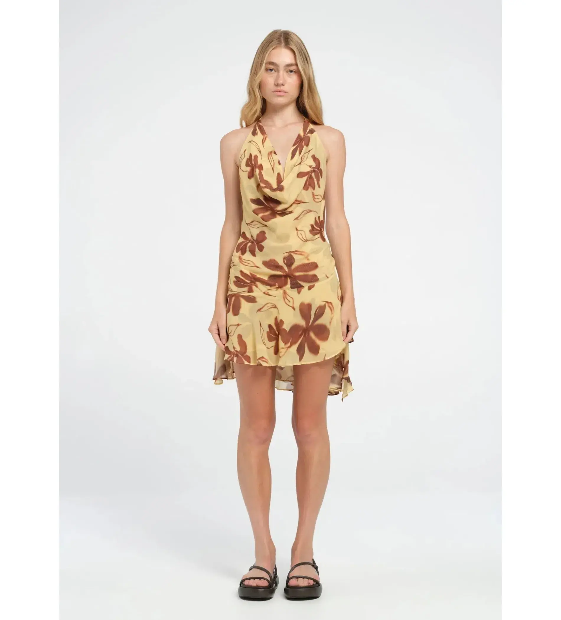 Benni Harlow Halter Dress- Floral- Size 10 - Image 2