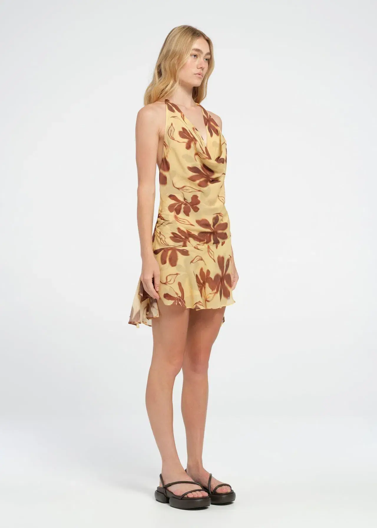 Benni Harlow Halter Dress- Floral- Size 12 - Image 3