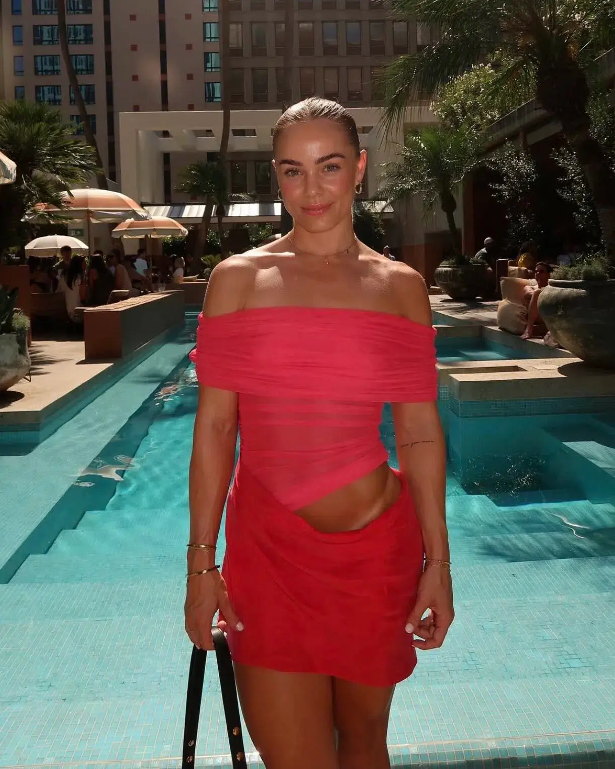 Benni Nico Mini Dress- Watermelon- Size 8 - Image 1