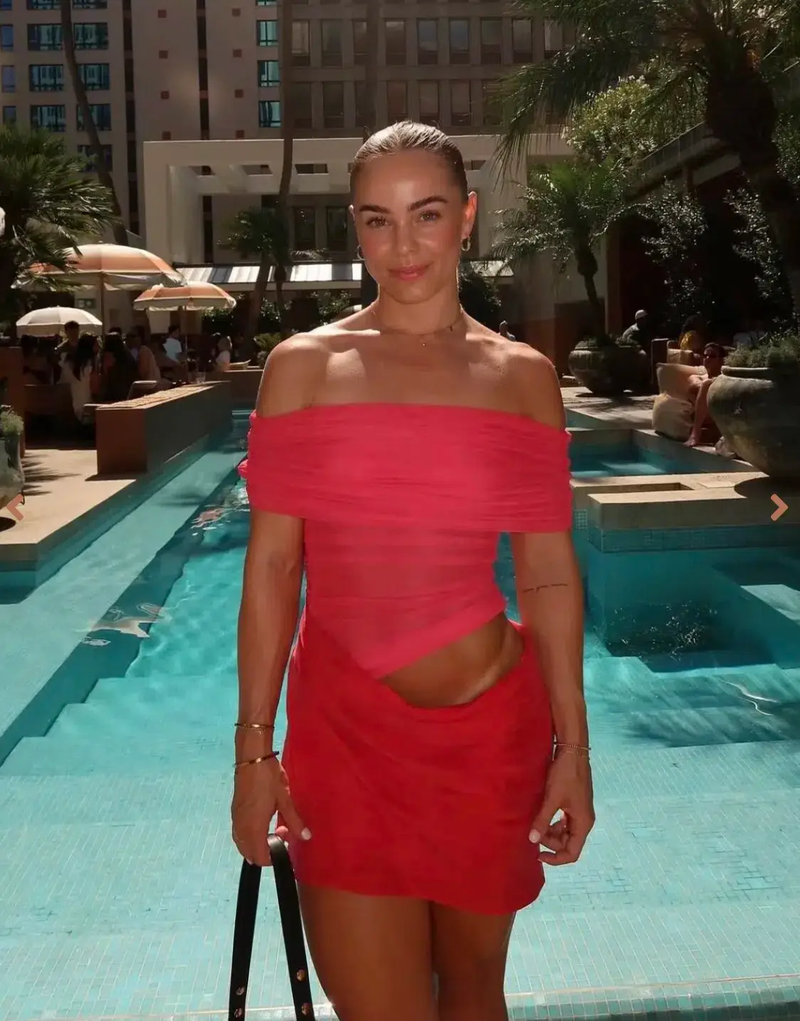 Benni Nico Mini Dress- Watermelon- Size 10 - Image 2