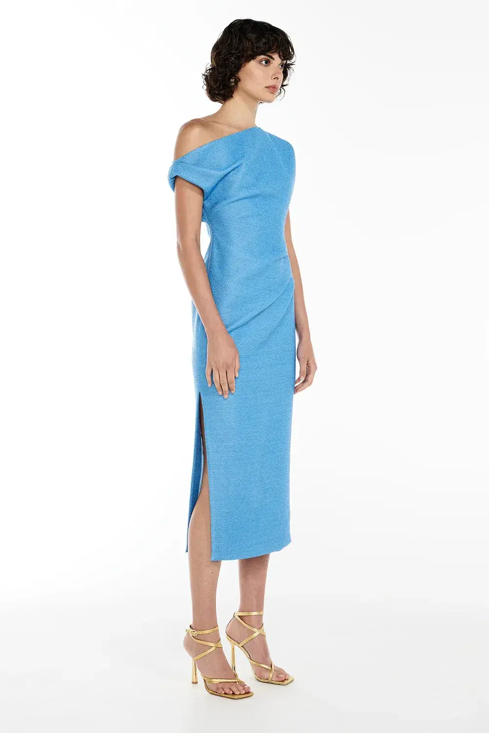 Manning Cartell Inspired Life Midi Dress Blue Size AU 12 - Image 2