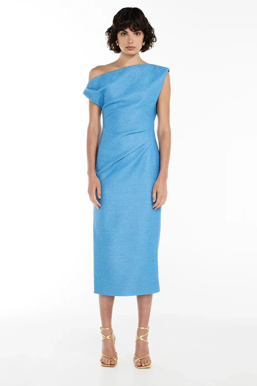 Manning Cartell Inspired Life Midi Dress Blue Size AU 12 - Image 1