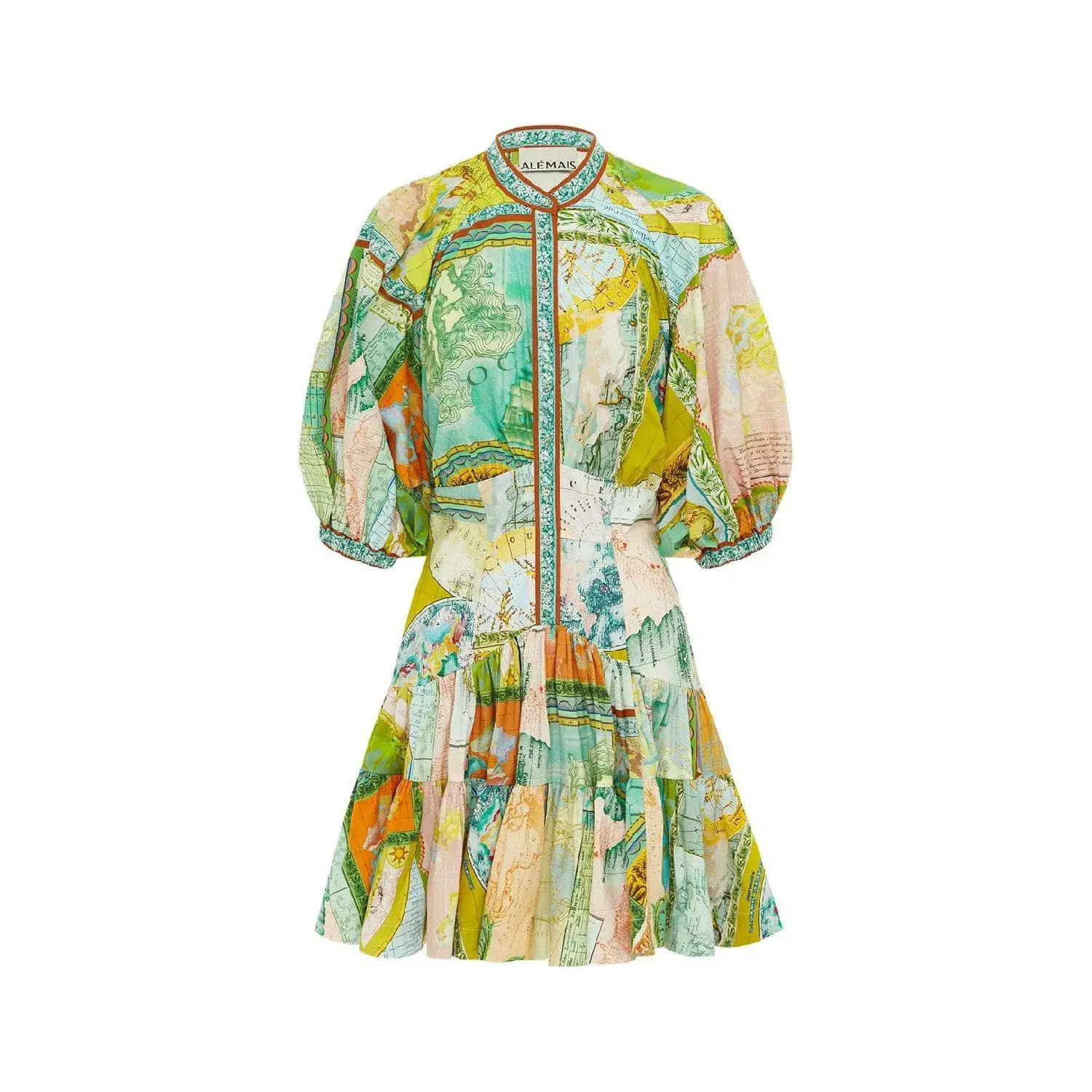 Alemais Atlas Mini Dress Multi Size AU 12 - Image 4